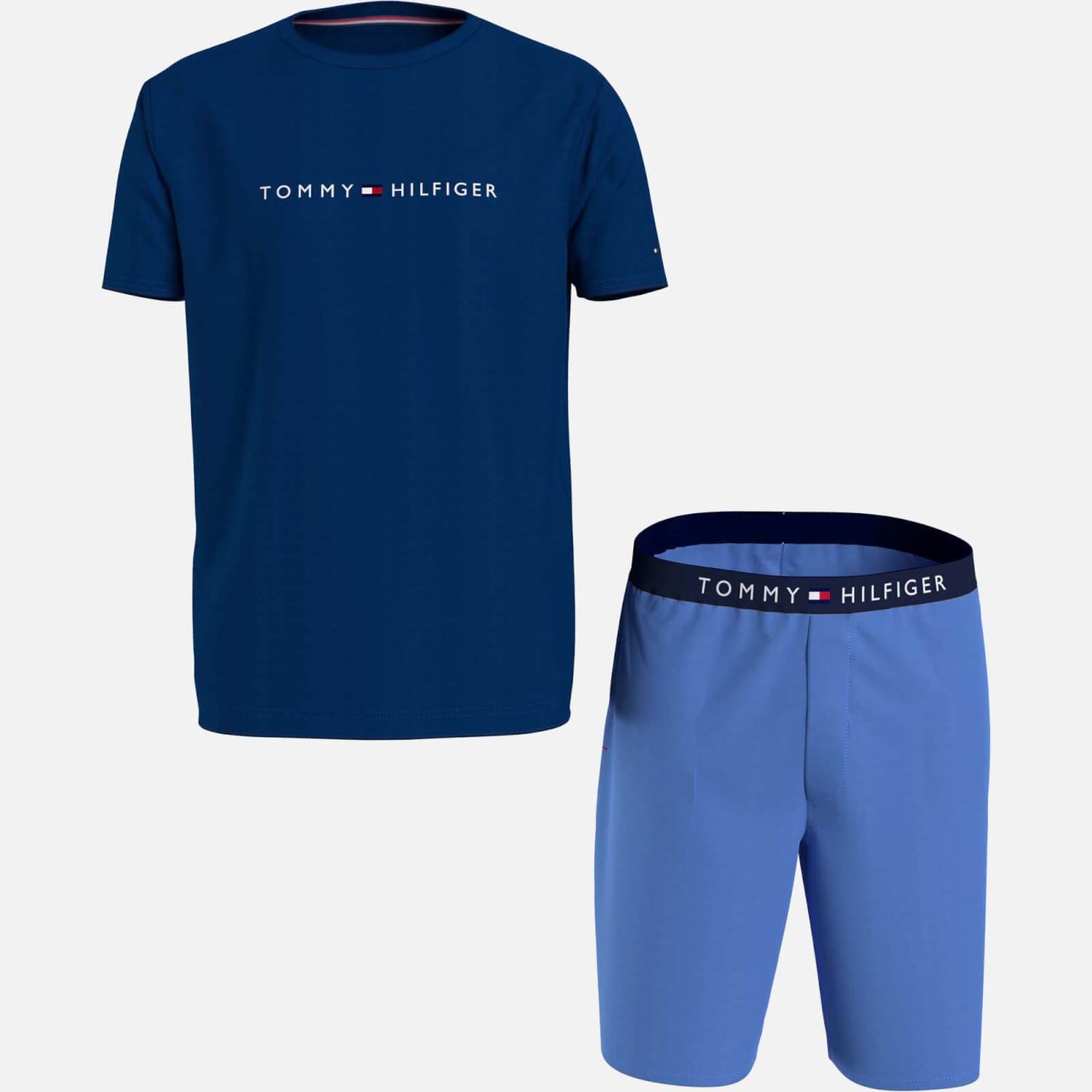 Tommy Hilfiger Logo Detail Cotton T-Shirt and Shorts Set - S