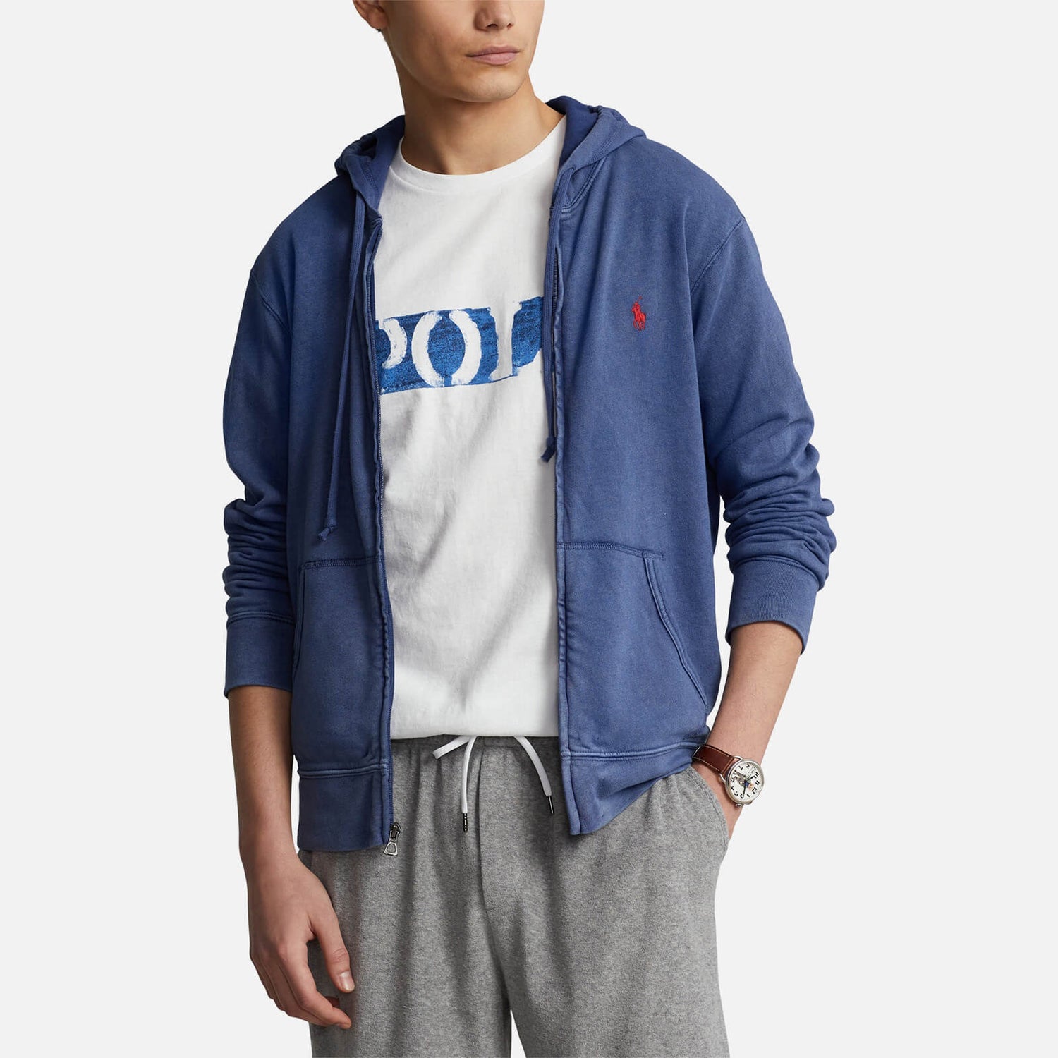 Polo Ralph Lauren Men's Spa Terry Hoodie - Light Navy