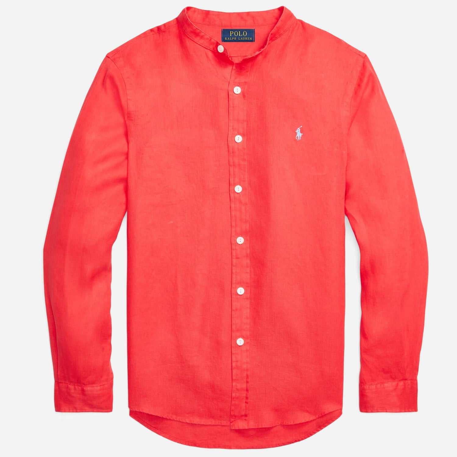 Polo Ralph Lauren Men's Dye Linen Button Down Shirt - Racing Red