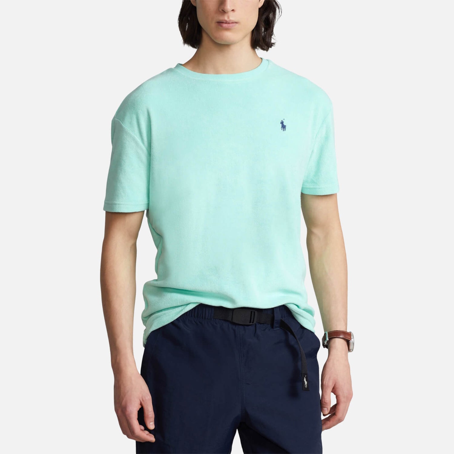 Polo Ralph Lauren Men's Lightweight Cotton Terry T-Shirt - Aqua Verde