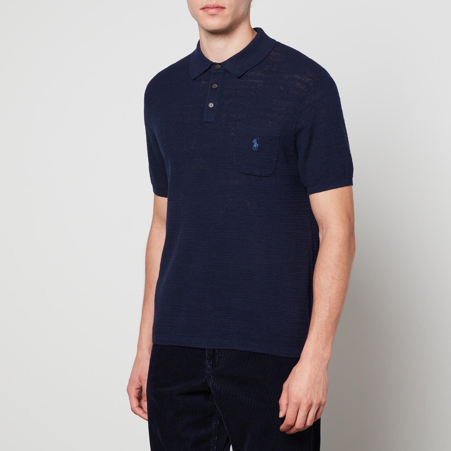 Polo Ralph Lauren Men's Cotton Blend Polo Shirt - Bright Navy