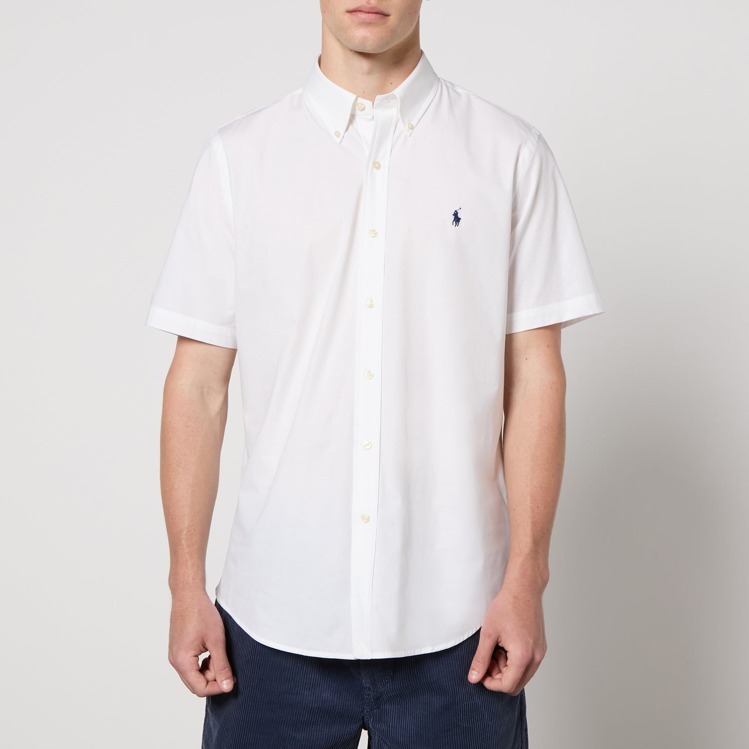 Polo Ralph Lauren Men's Poplin Short Sleeve Shirt - White - S