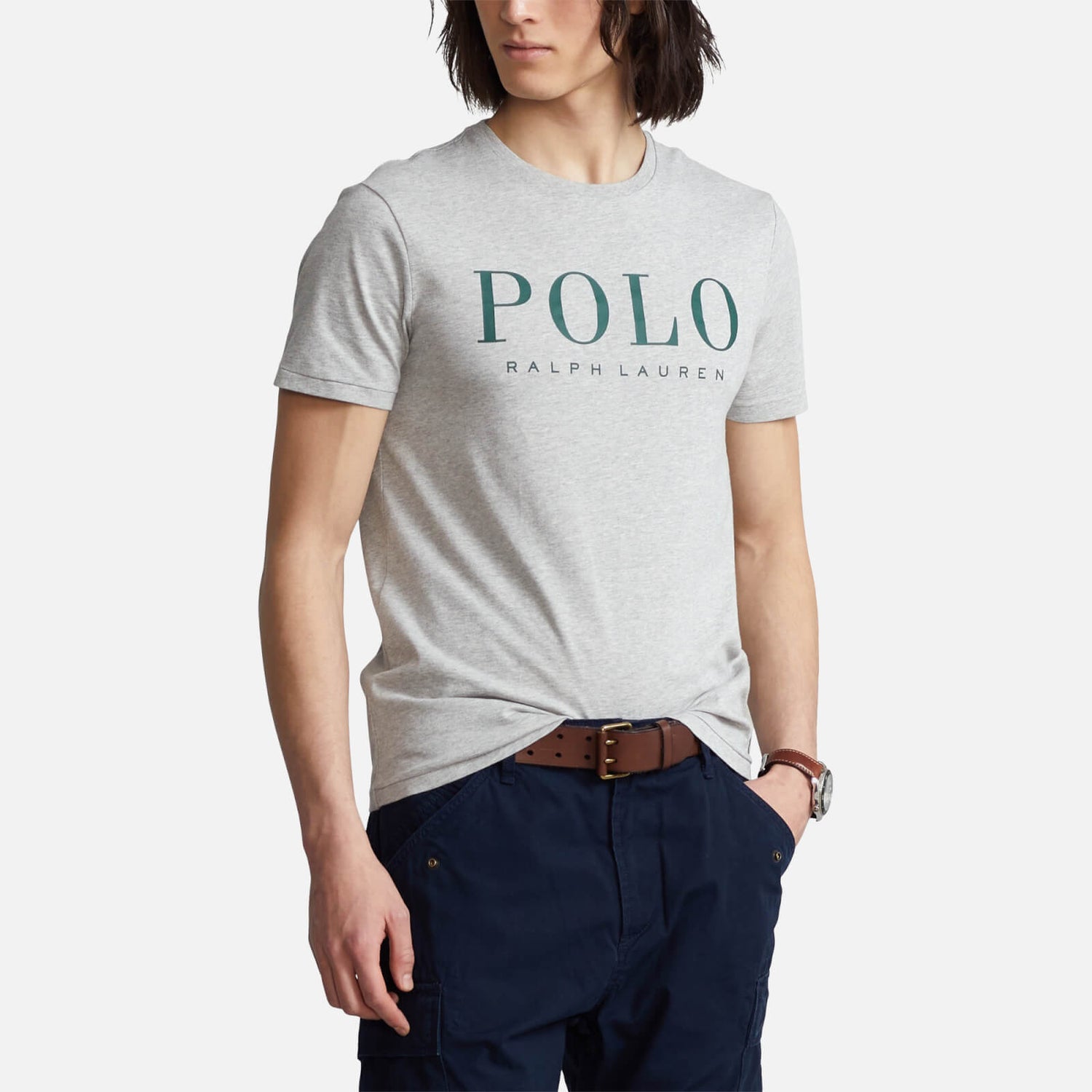 Polo Ralph Lauren Men's Script Logo T-Shirt - Andover Heather - S