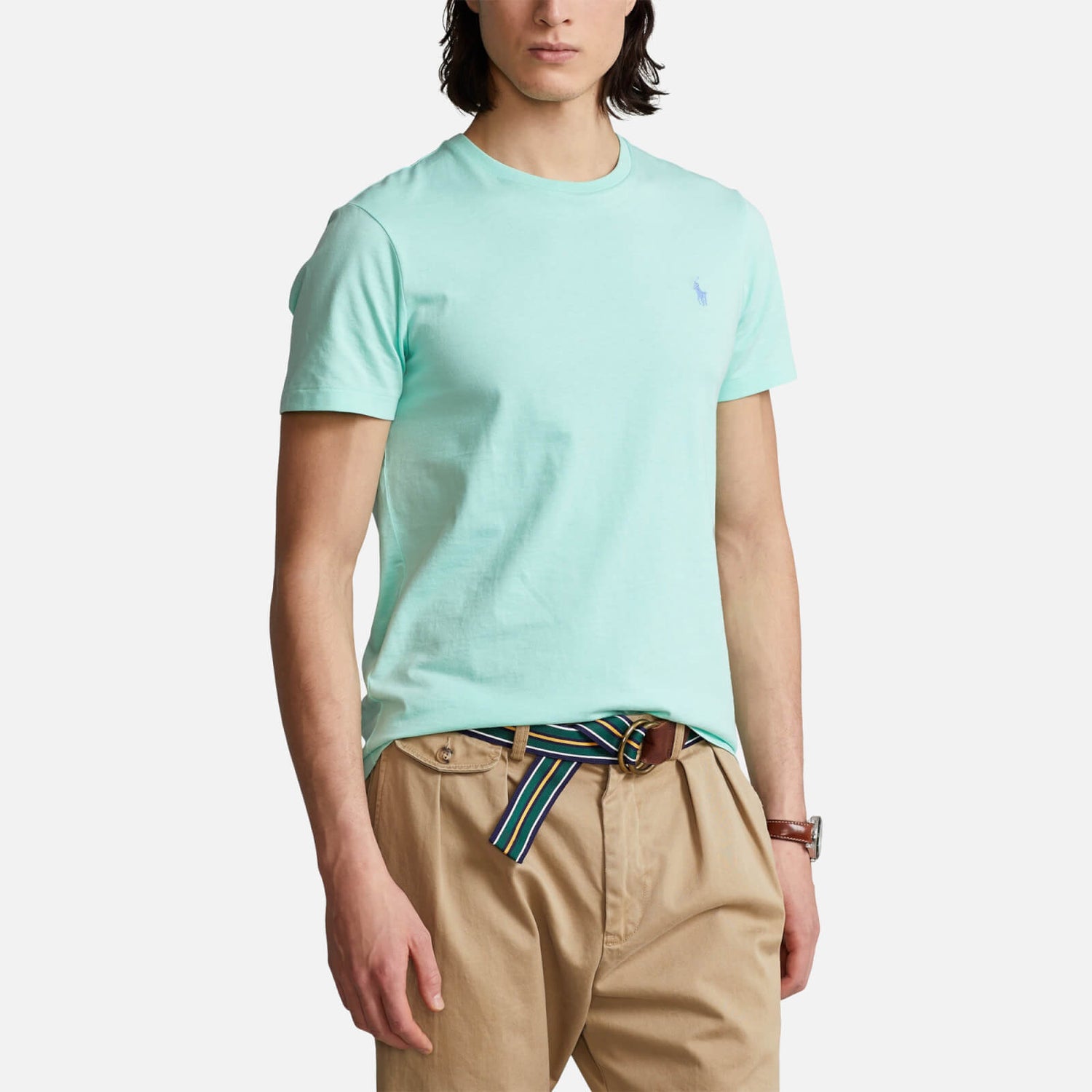 Polo Ralph Lauren Men's Custom Slim Fit Jersey T-Shirt - Aqua Verde