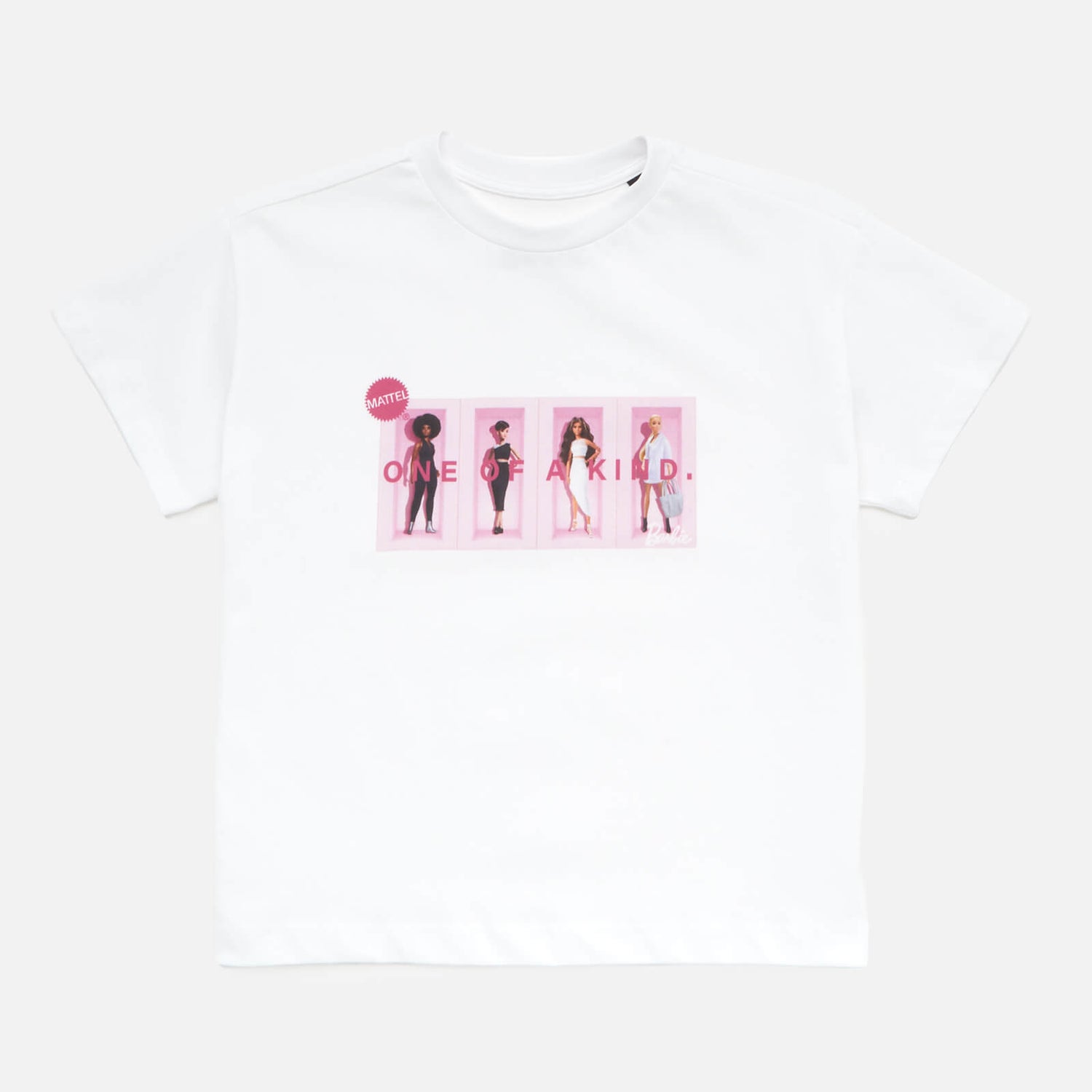 Barbie Boxed Women's Cropped T-Shirt - White