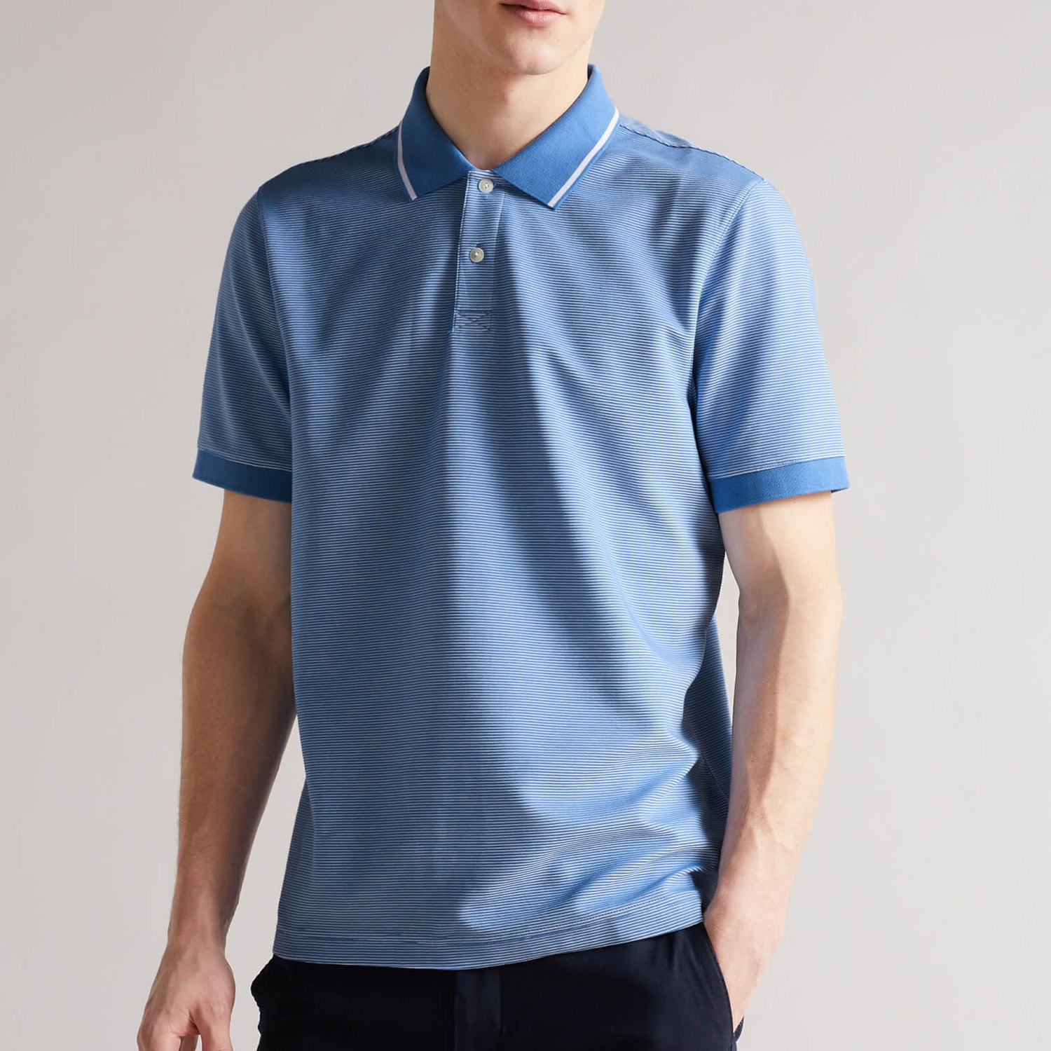 Ted Baker Ellerby Striped Polo Shirt - 2/S