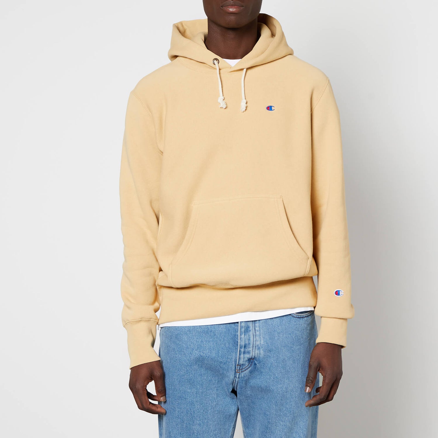 Champion Men's Pullover Hoodie - Taupe - S