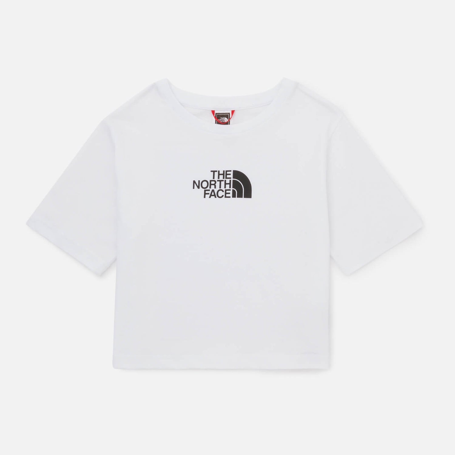 The North Face Girl's Cropped Graphic T-Shirt - White - 7-8 Years