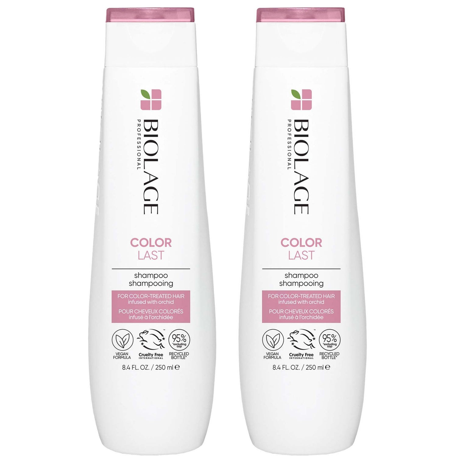 Biolage ColorLast Coloured Hair Shampoo and Colour Protect Shampoo for Coloured Hair 250ml Duo