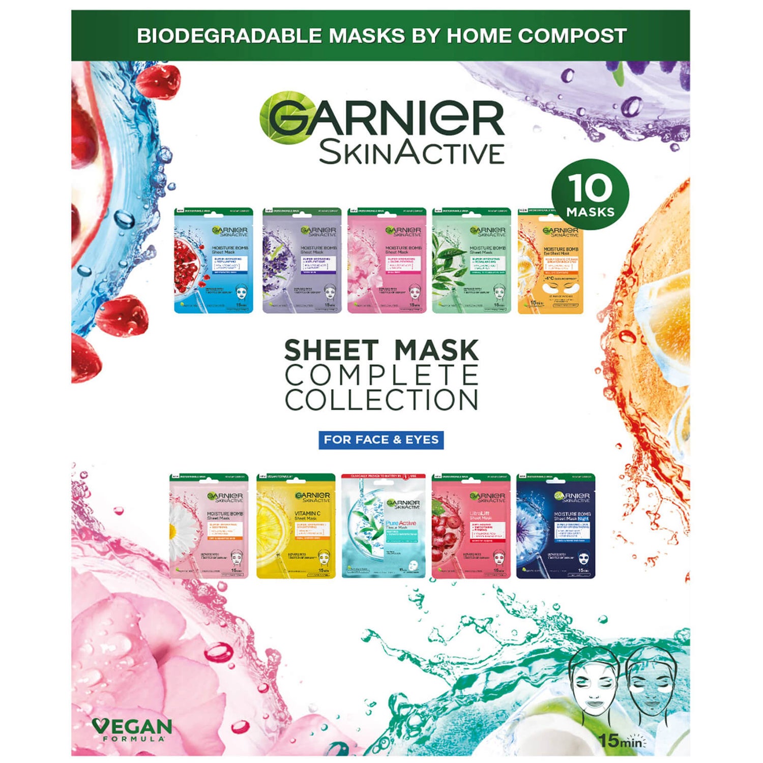 Garnier SkinActive Sheet Masks Complete Collection