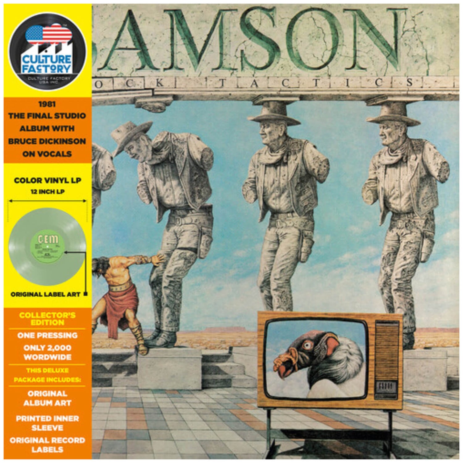 Samson - Shock Tactics Vinyl (Coke Bottle Green)