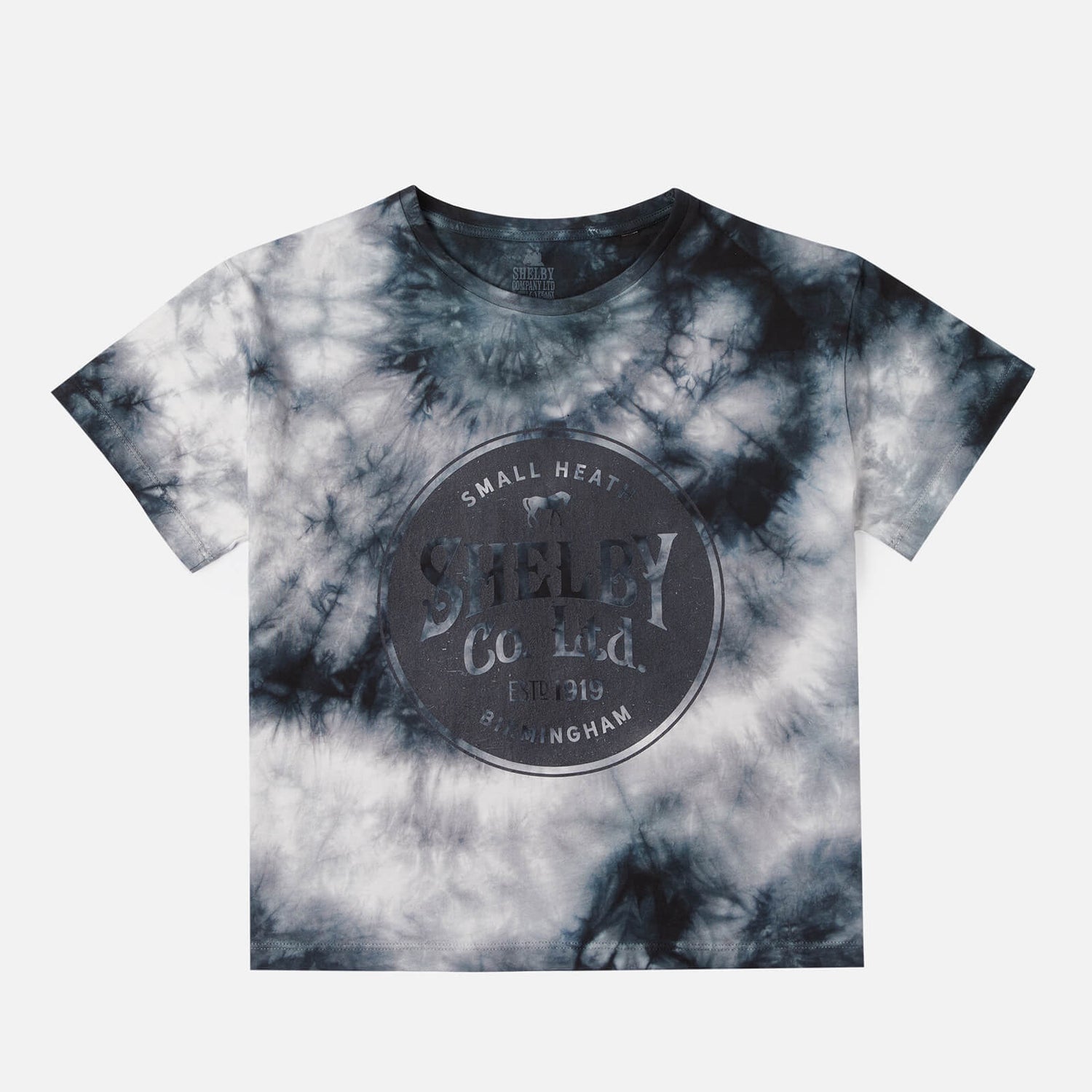 Peaky Blinders Shelby Co. Ltd WoHeren Cropped T-Shirt - Zwart Tie Dye