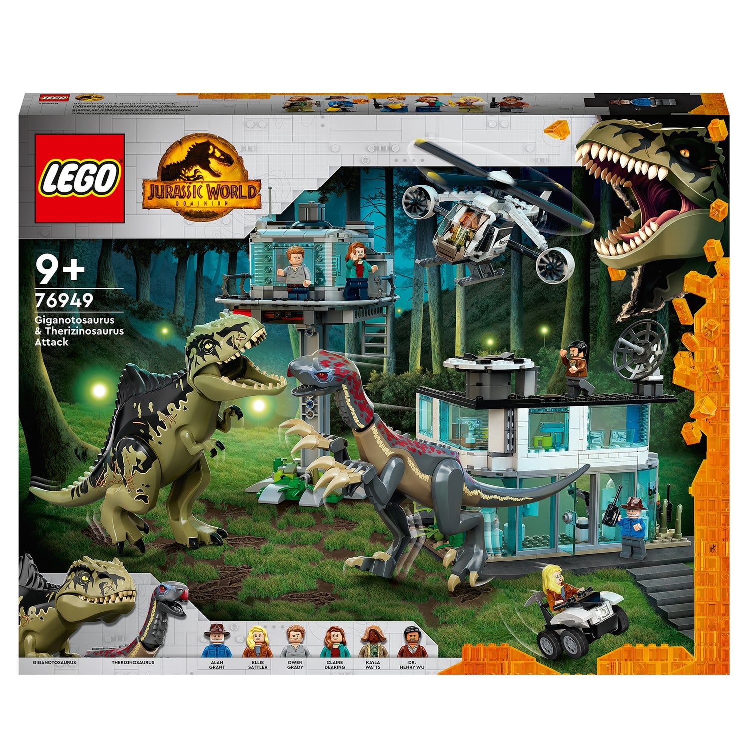 LEGO Jurassic World: Giganotosaurus & Therizinosaurus Angriff Set (76949)