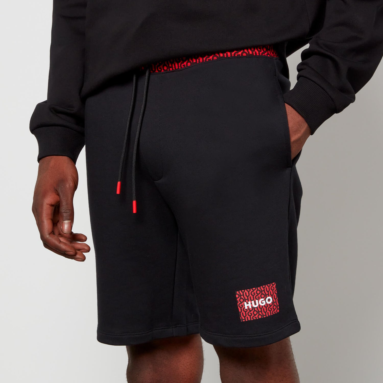 HUGO Men's Draig Sweat Shorts - Black