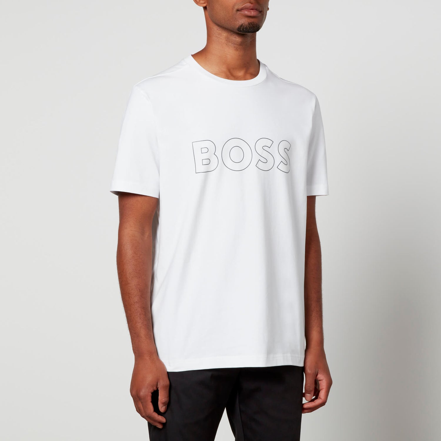 BOSS Green 9 Logo Cotton-Blend T-Shirt - S
