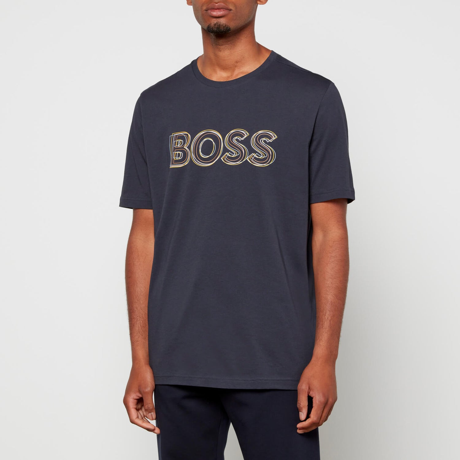 BOSS Green Logo 1 Cotton-Jersey T-Shirt