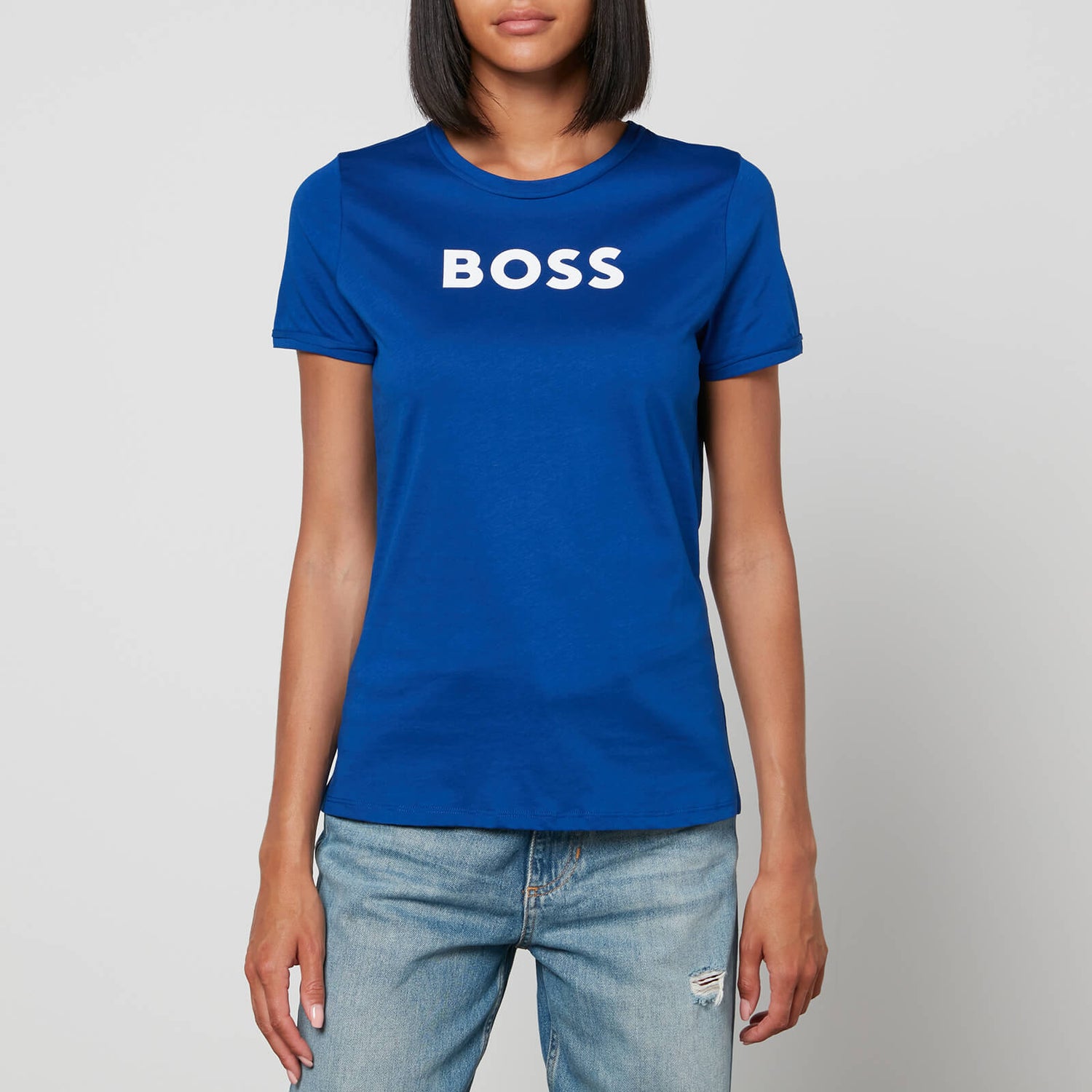 BOSS Women's Elogo T-Shirt - Open Blue - XS