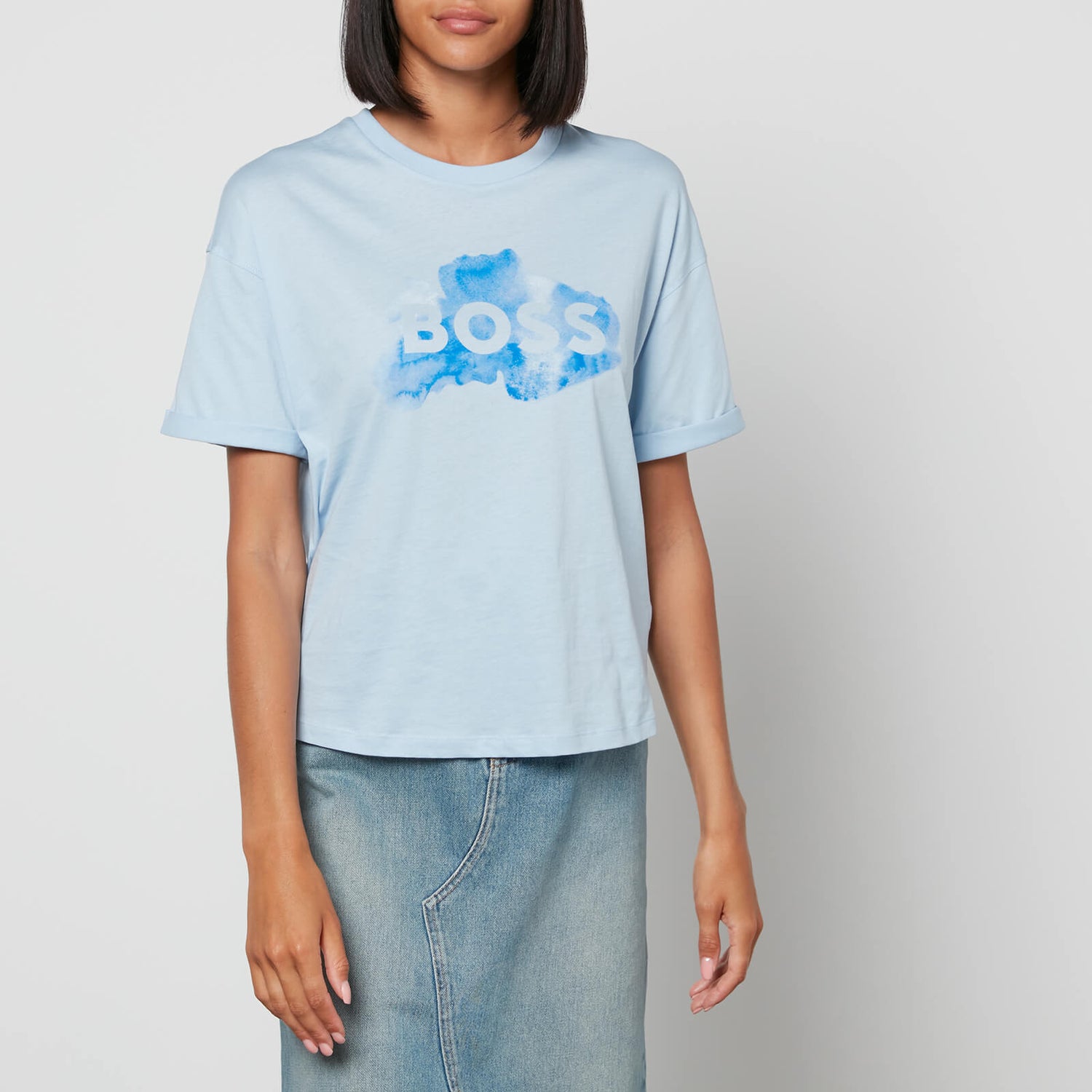BOSS Women's Evarsy T-Shirt - Light/Pastel Blue - XS