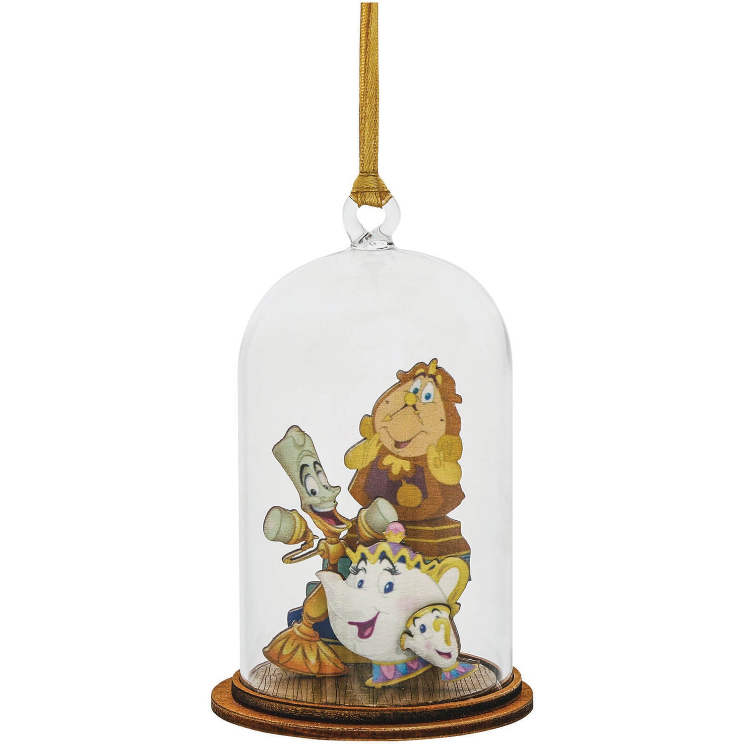 Disney Enchanting Collection 'Loyal Servants' - Mrs Potts, Chip, Cogsworth and Lumiere Hanging Ornament