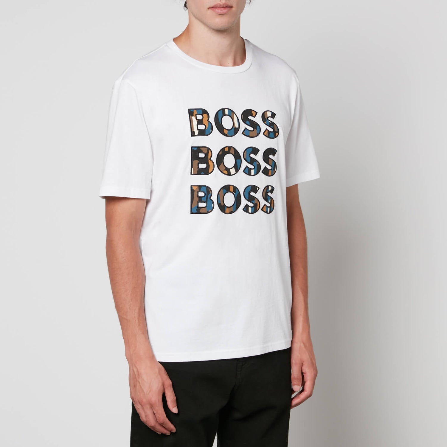 BOSS Casual Fun Logo Cotton-Jersey T-Shirt - M
