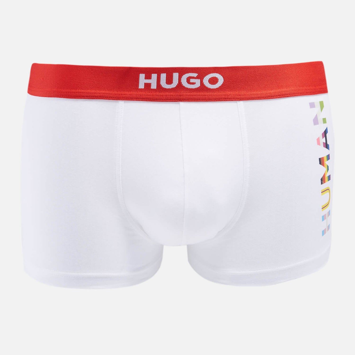HUGO Bodywear Men's Pride Trunks - White - M