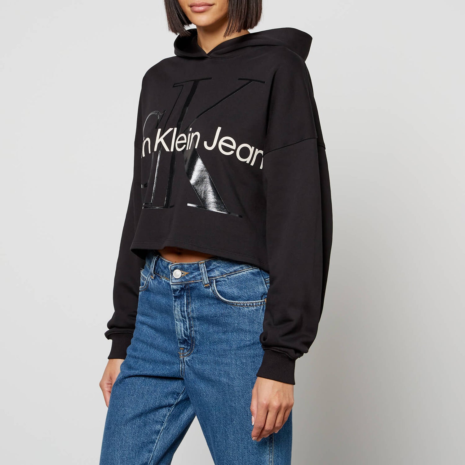 Calvin Klein Jeans Monogram Cotton-Jersey Hoodie