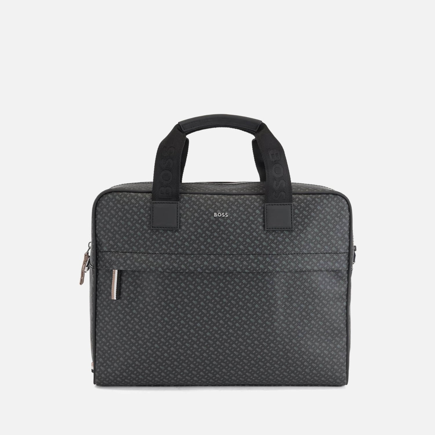 BOSS Byron Faux Leather Slim Briefcase