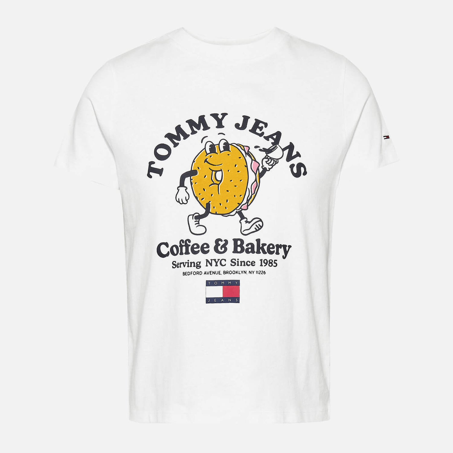 Tommy Jeans Designer Print Recycled Cotton-Jersey T-Shirt - XS