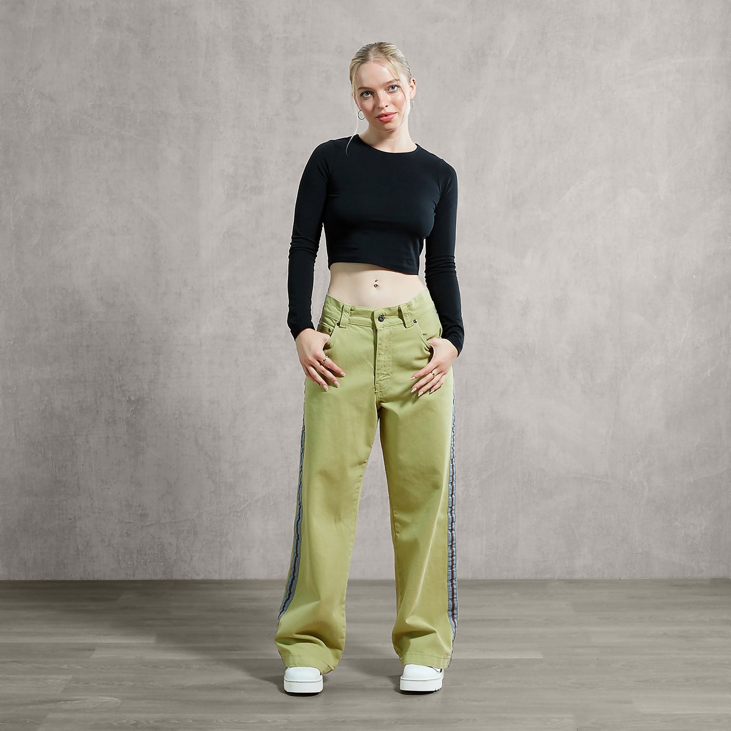 Green skate shop pants