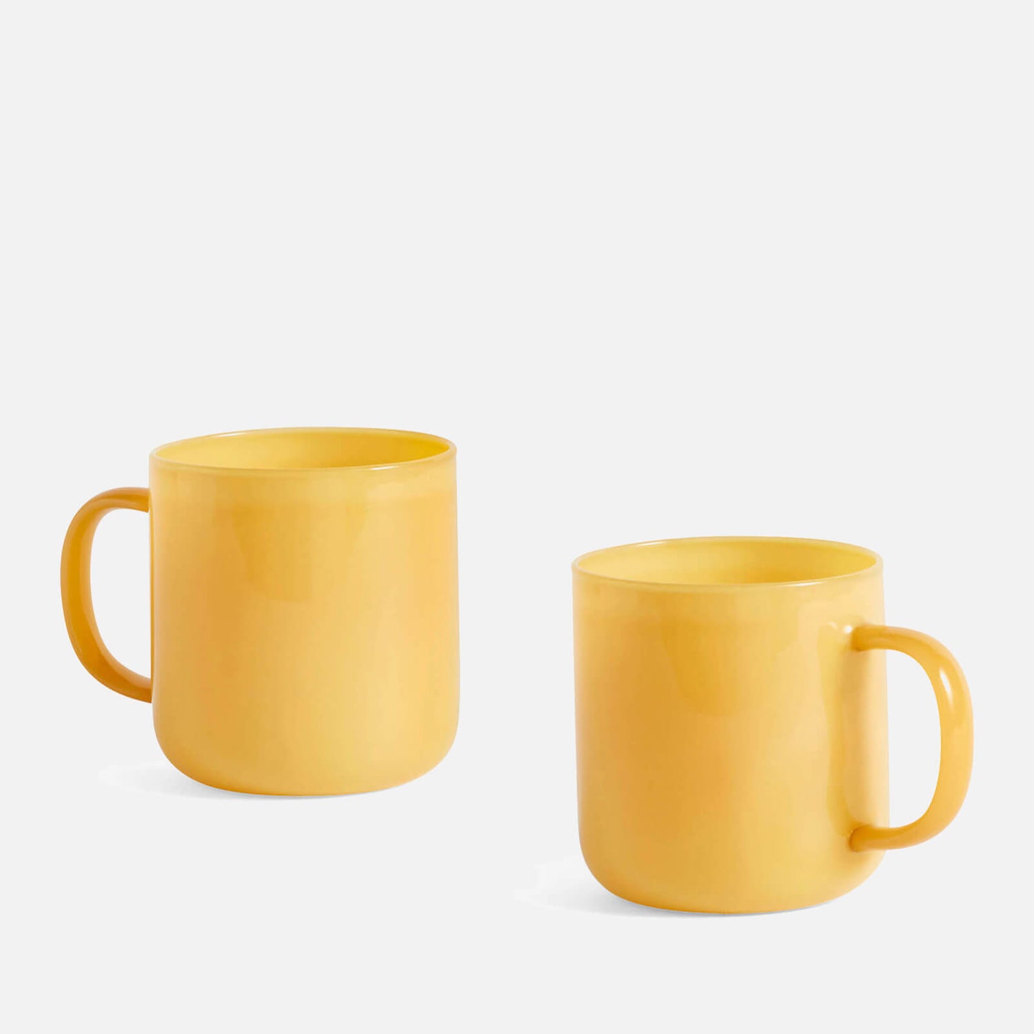 HAY Borosilicate Mug - Set of 2 - Jade Yellow