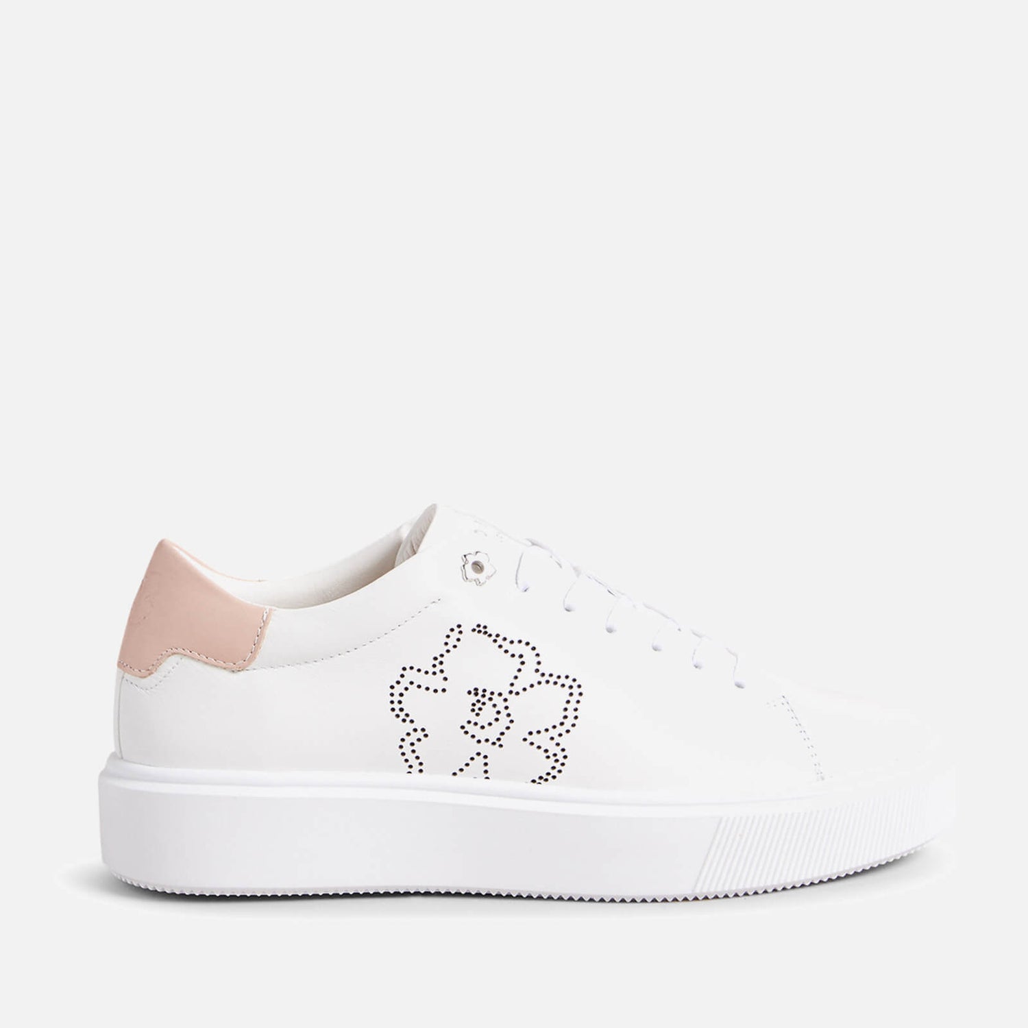 Ted Baker Loulay Leather Flatform Trainers - UK 3