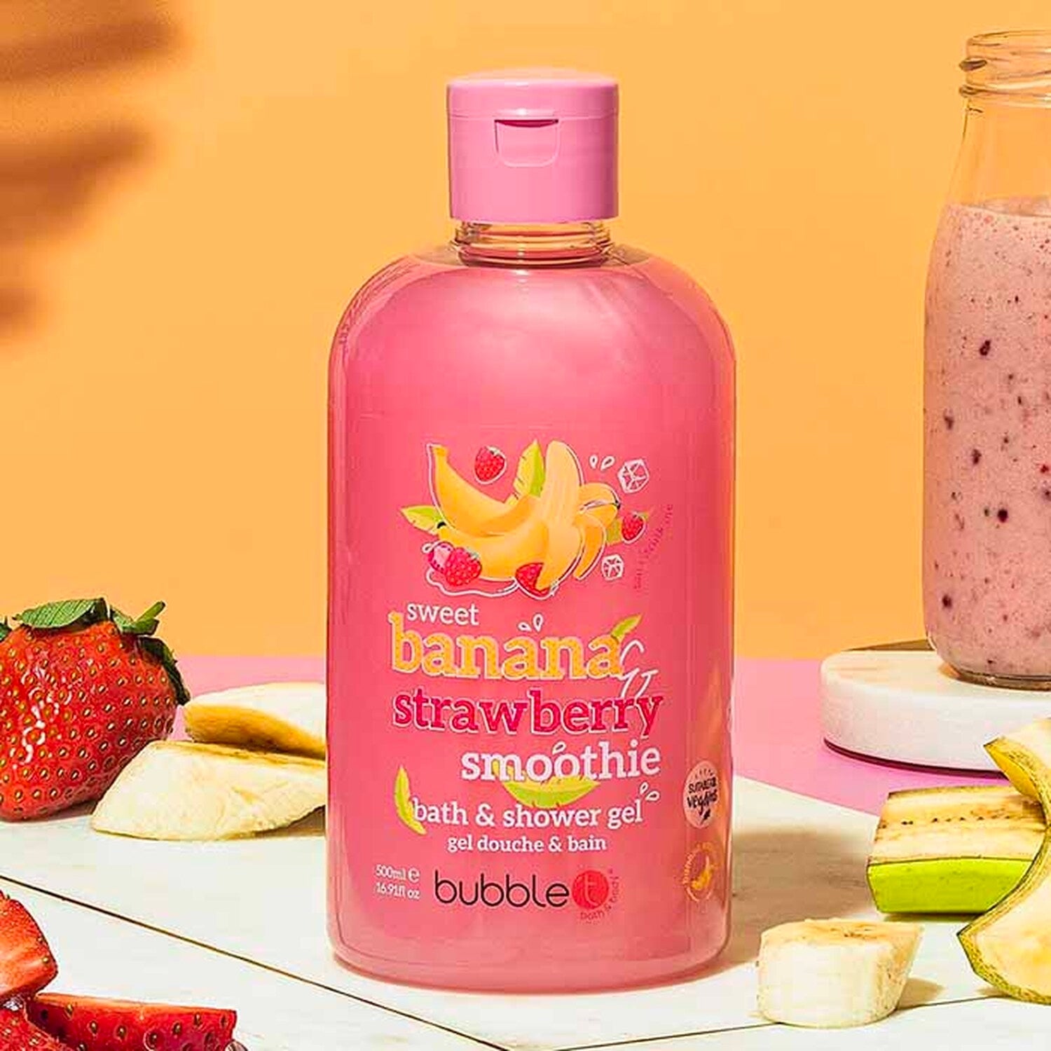 Bubble T Mango and Passion Fruit Smoothie Bath and Shower Gel 500ml