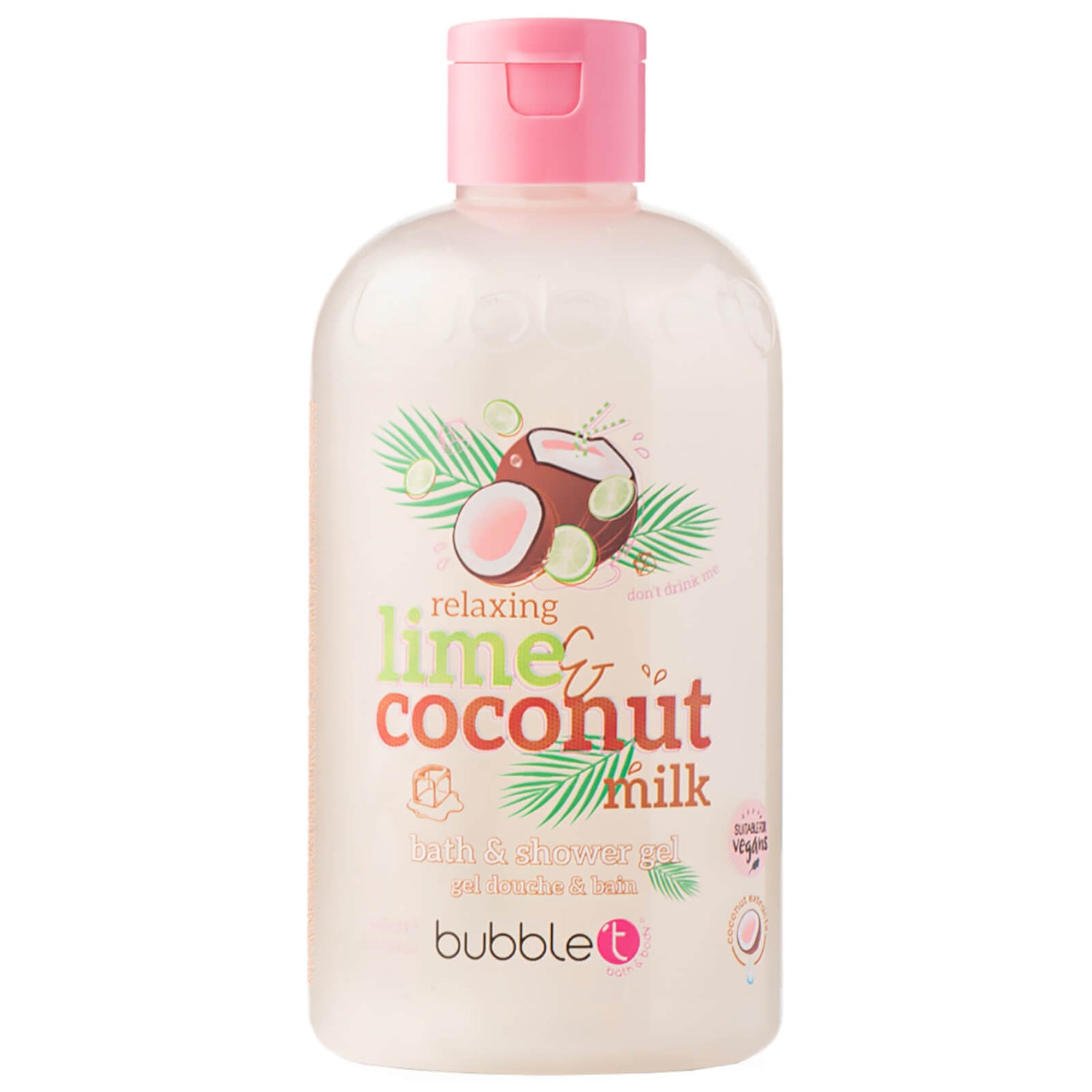 Bubble T Lime and Coconut Smoothie Bath and Shower Gel 500ml