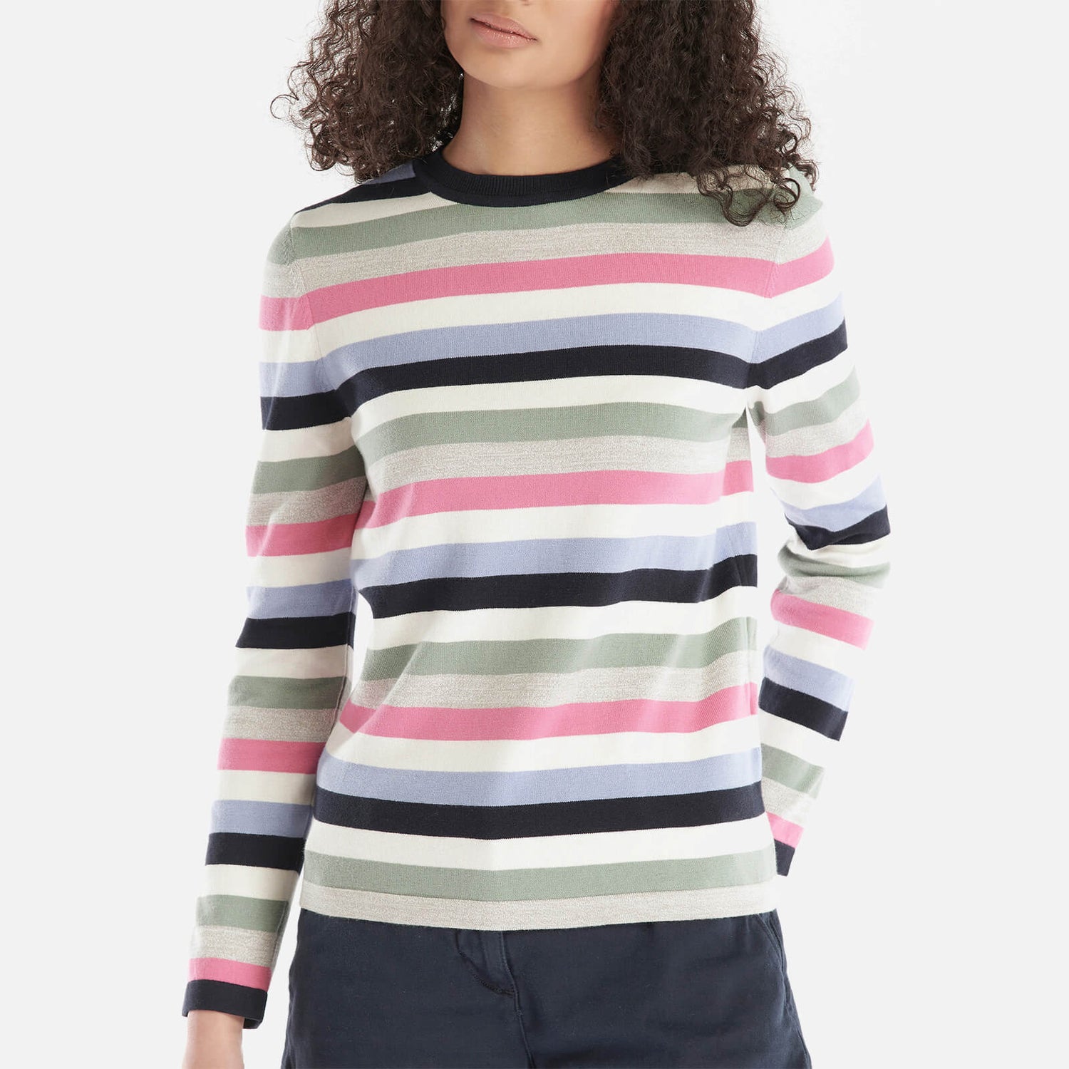 Barbour Padstow Striped Cotton Jumper - UK 10