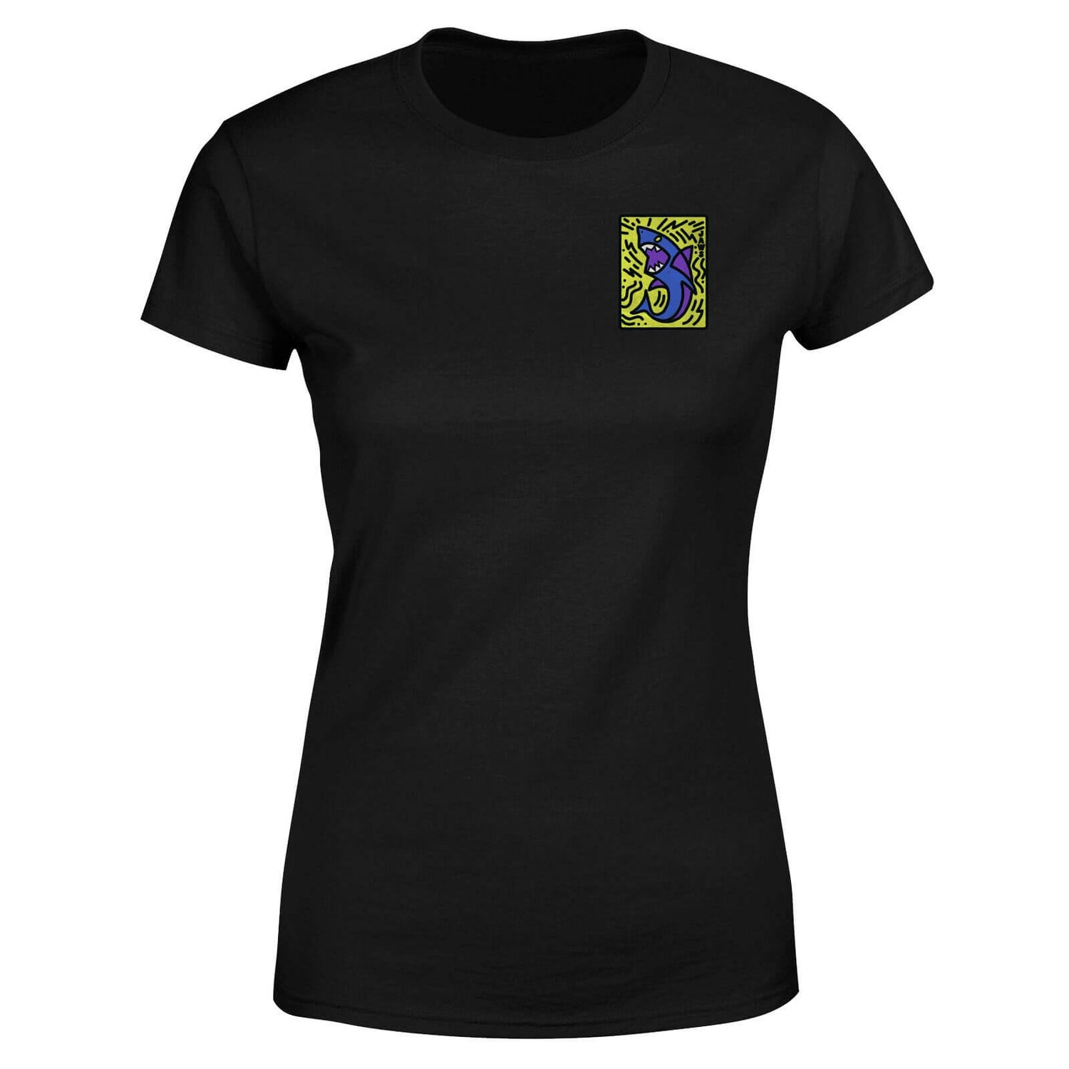 Jaws Doodle Icon Women's T-Shirt - Black