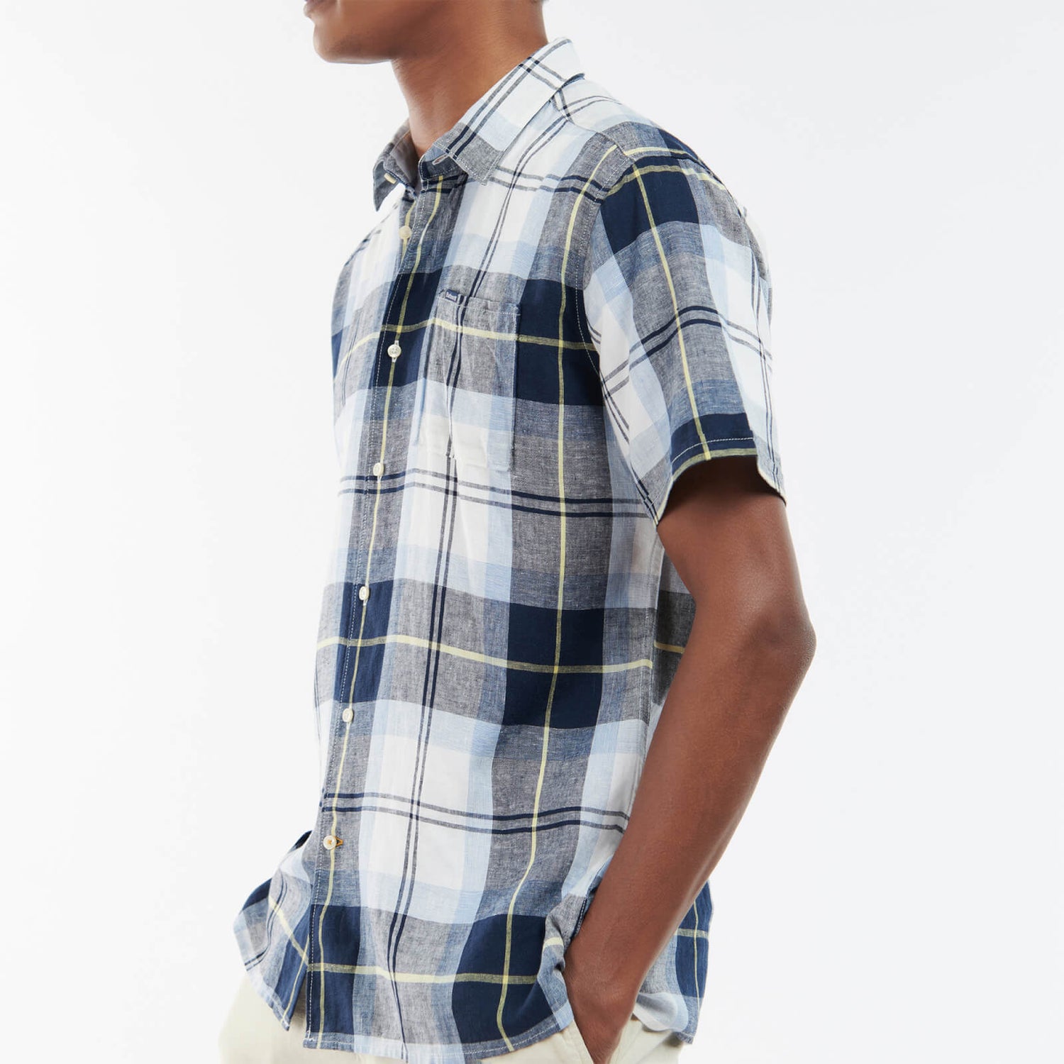 Barbour Croft Checked Linen and Lyocell-Blend Shirt - S