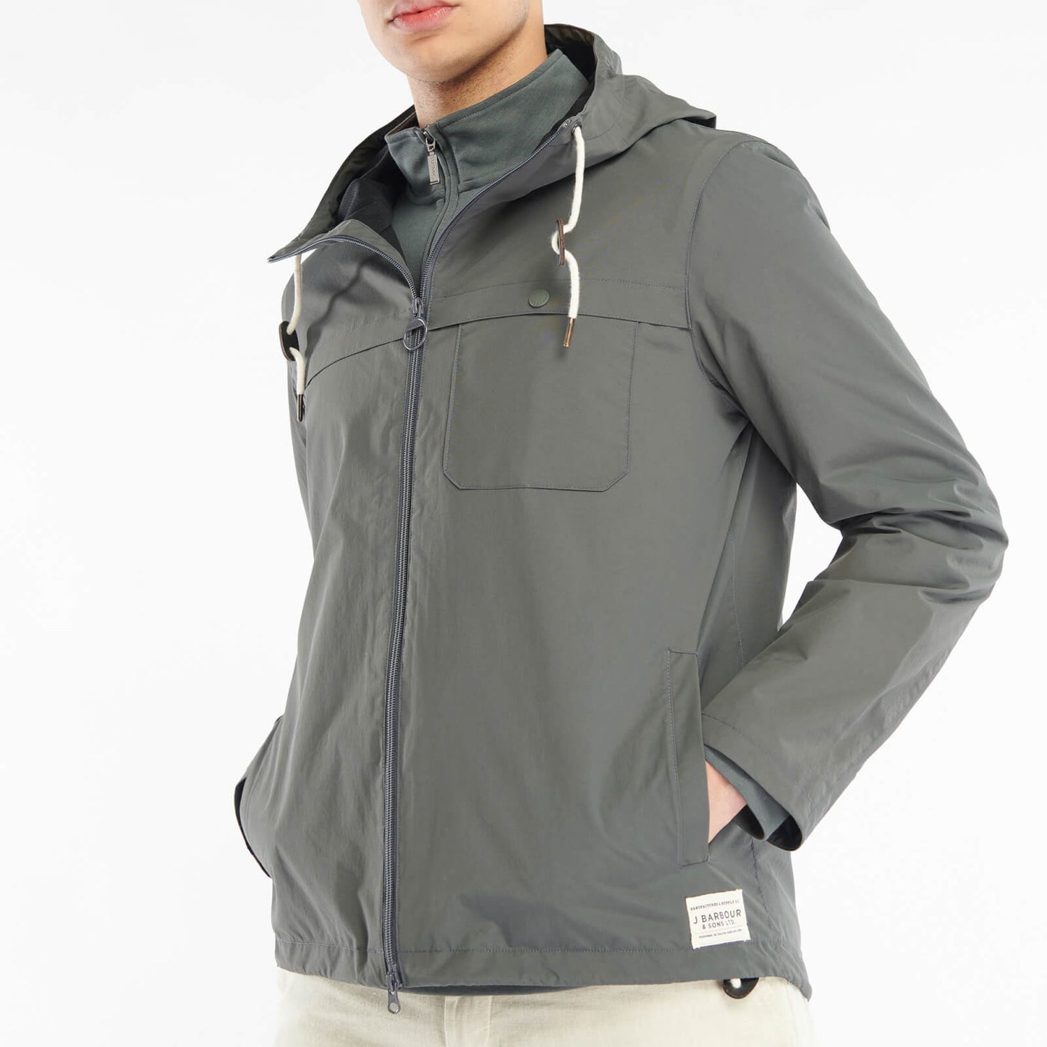 Barbour 55 Degrees North Selby Showerproof Shell Hooded Jacket