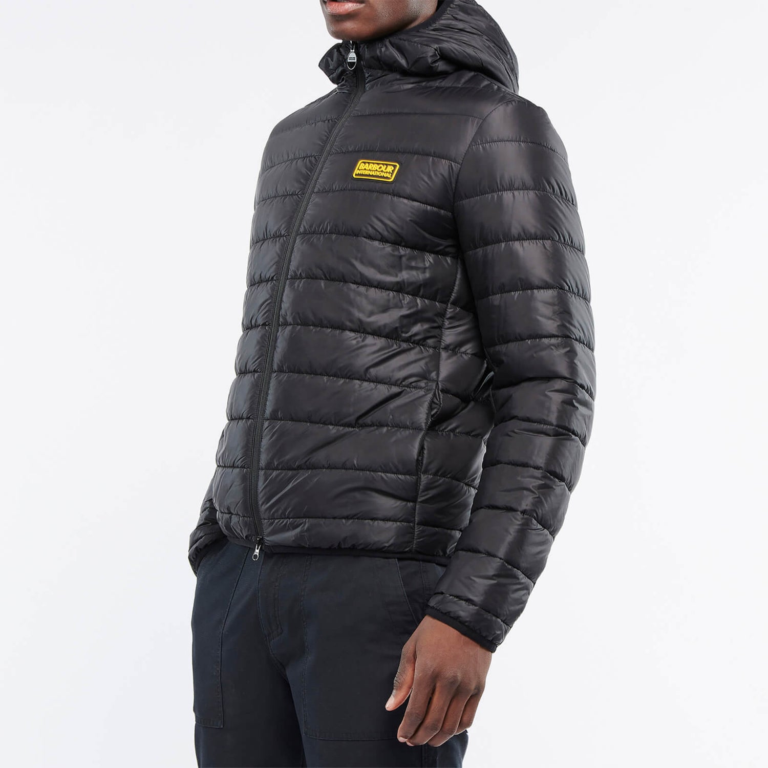 Barbour International Reed Quilted Shell Hooded Jacket - S