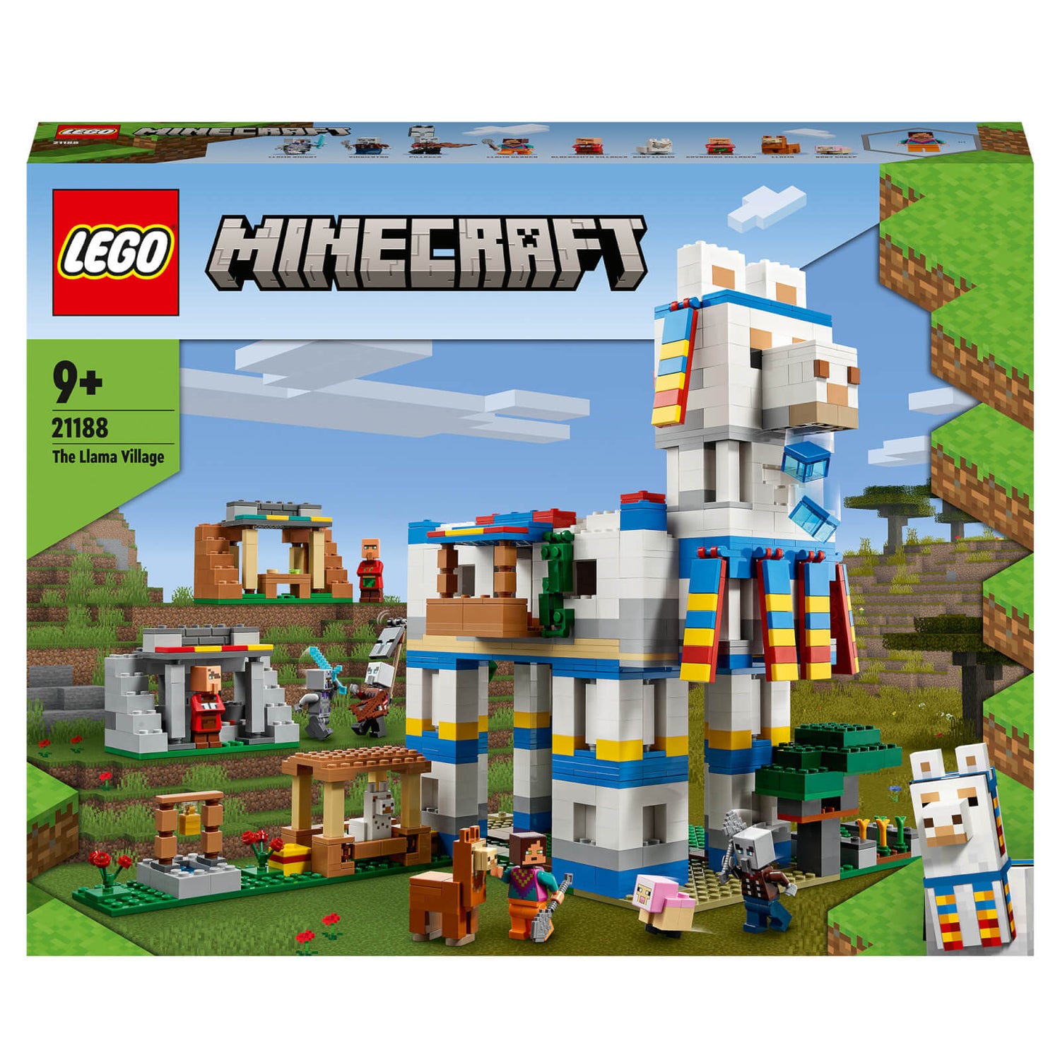 LEGO Minecraft: The Llama Village Animal House Toy (21188) Toys - Zavvi US