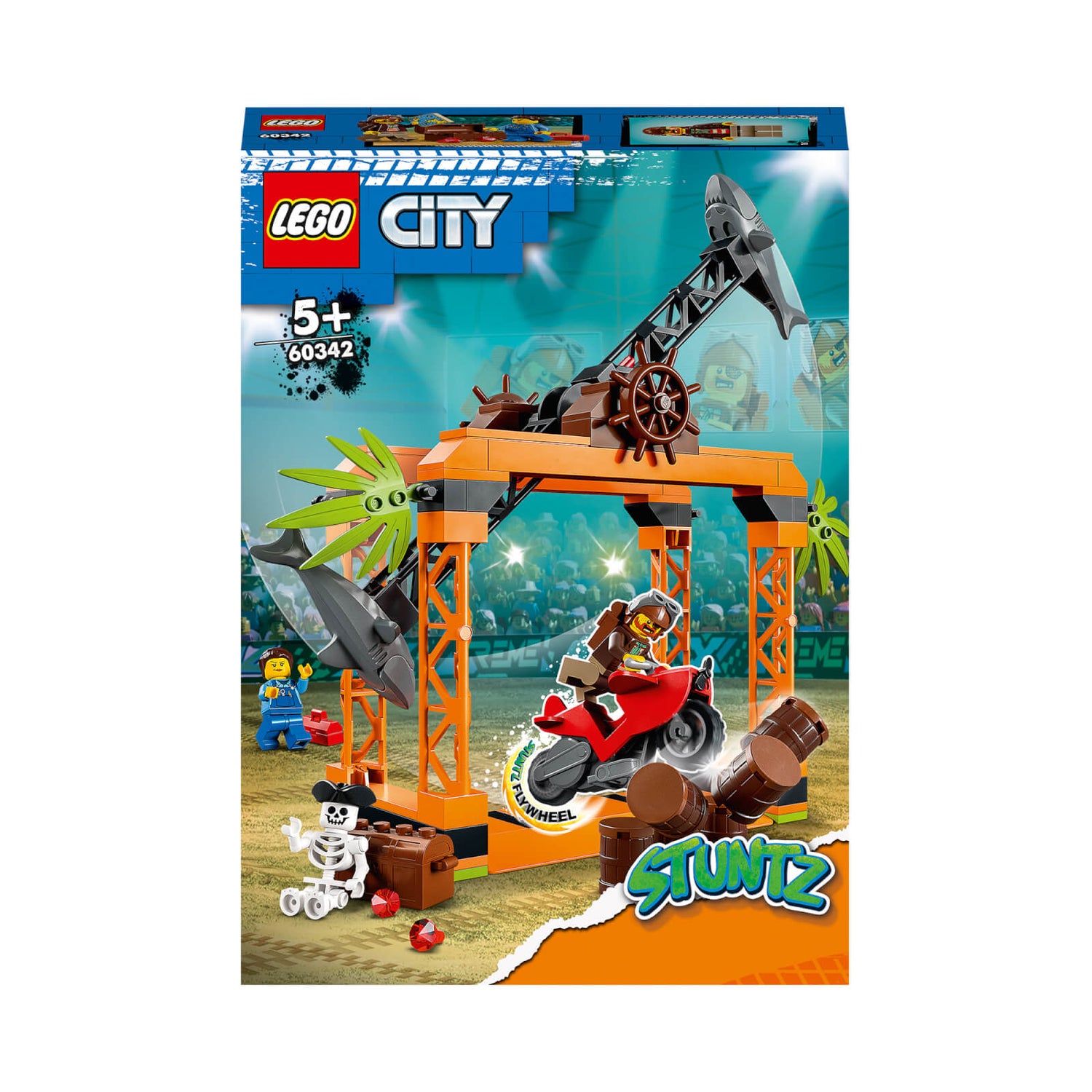 LEGO City: Stuntz The Shark Attack Stunt Challenge Set (60342) Toys - Zavvi  US