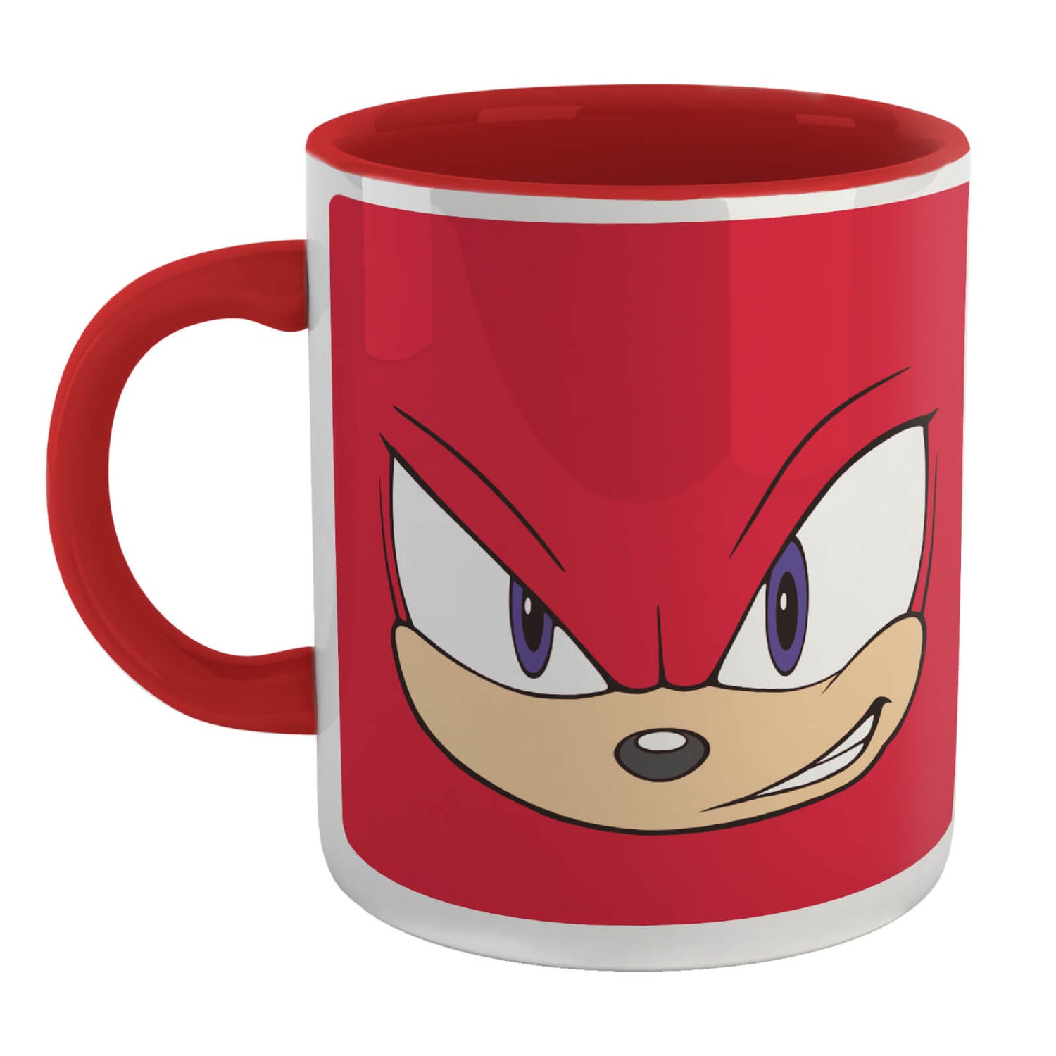 Sonic The Hedgehog Knuckles Face Mug - Red
