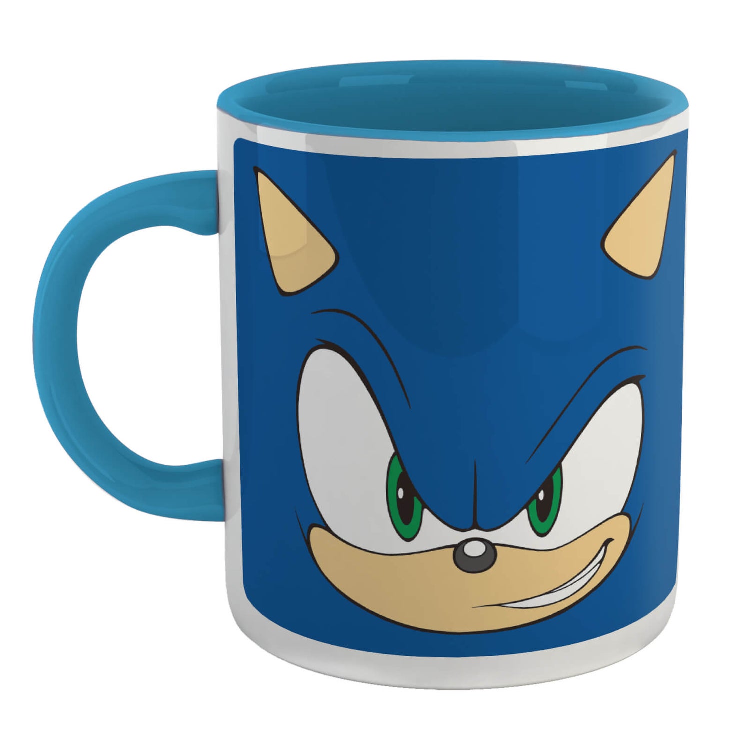 Sonic The Hedgehog Sonic Face Mug - Blue  retro vibes and nostalgia - all  on VeryNeko UK!