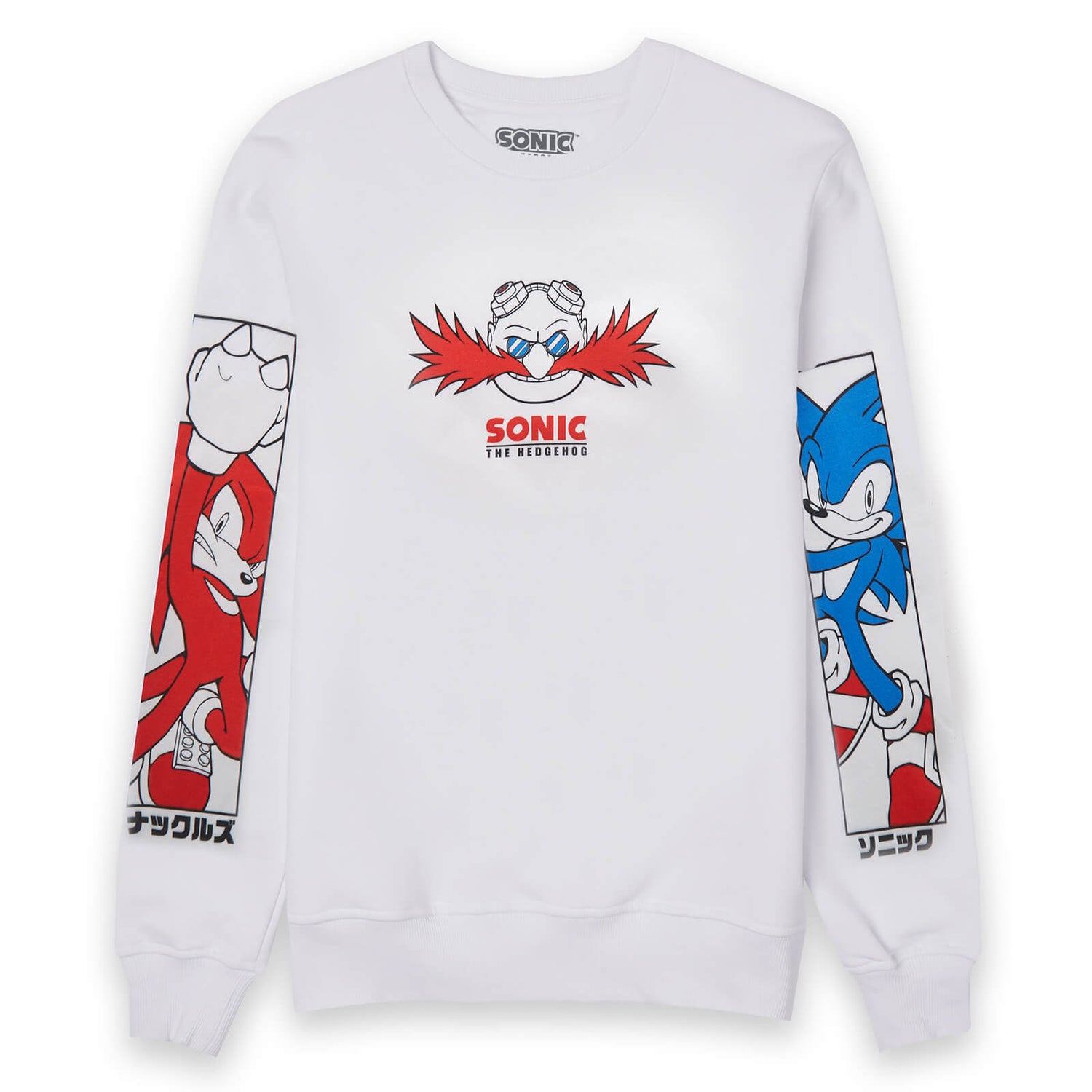 Sonic The Hedgehog Eggmans Master Plan Sweatshirt - White