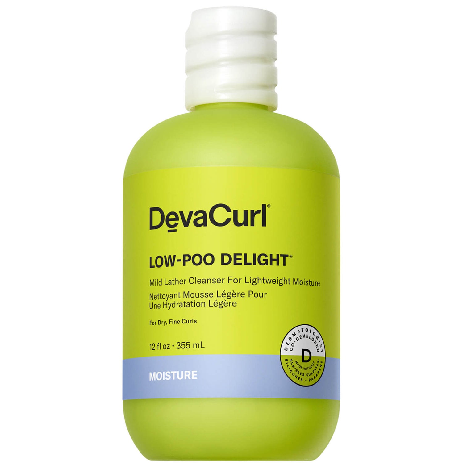 DevaCurl Low-Poo Delight Mild Lather Cleanser for Lightweight Moisture (Various Sizes)