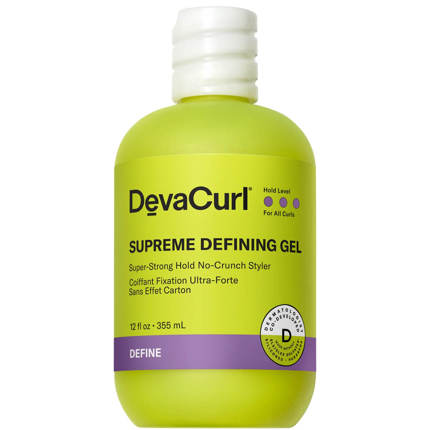 DevaCurl Supreme Defining Gel Super-Strong Hold No-Crunch Styler (Various Sizes)