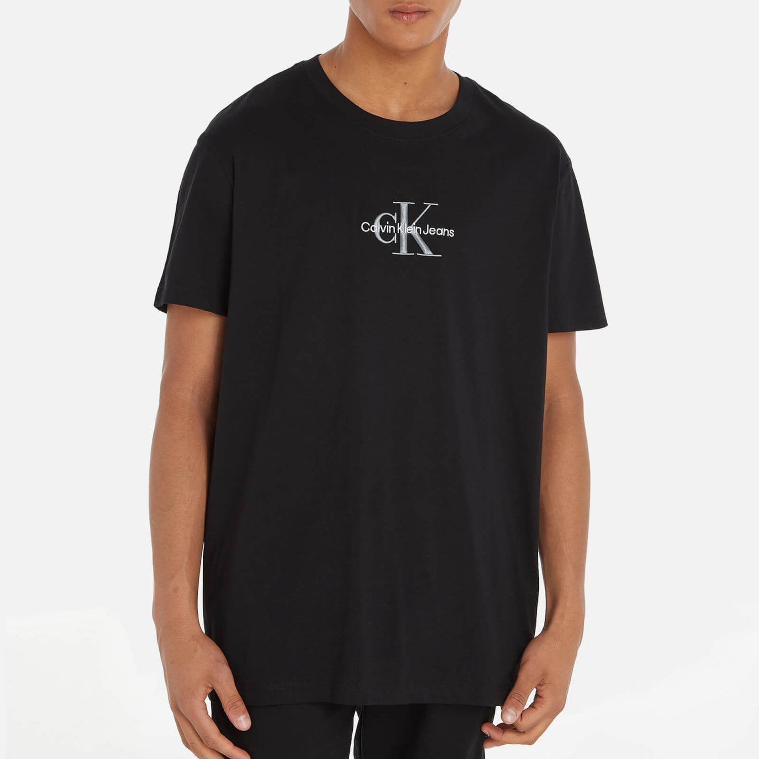 Calvin Klein Designer Embroidery Organic Cotton-Jersey T-Shirt - XXL