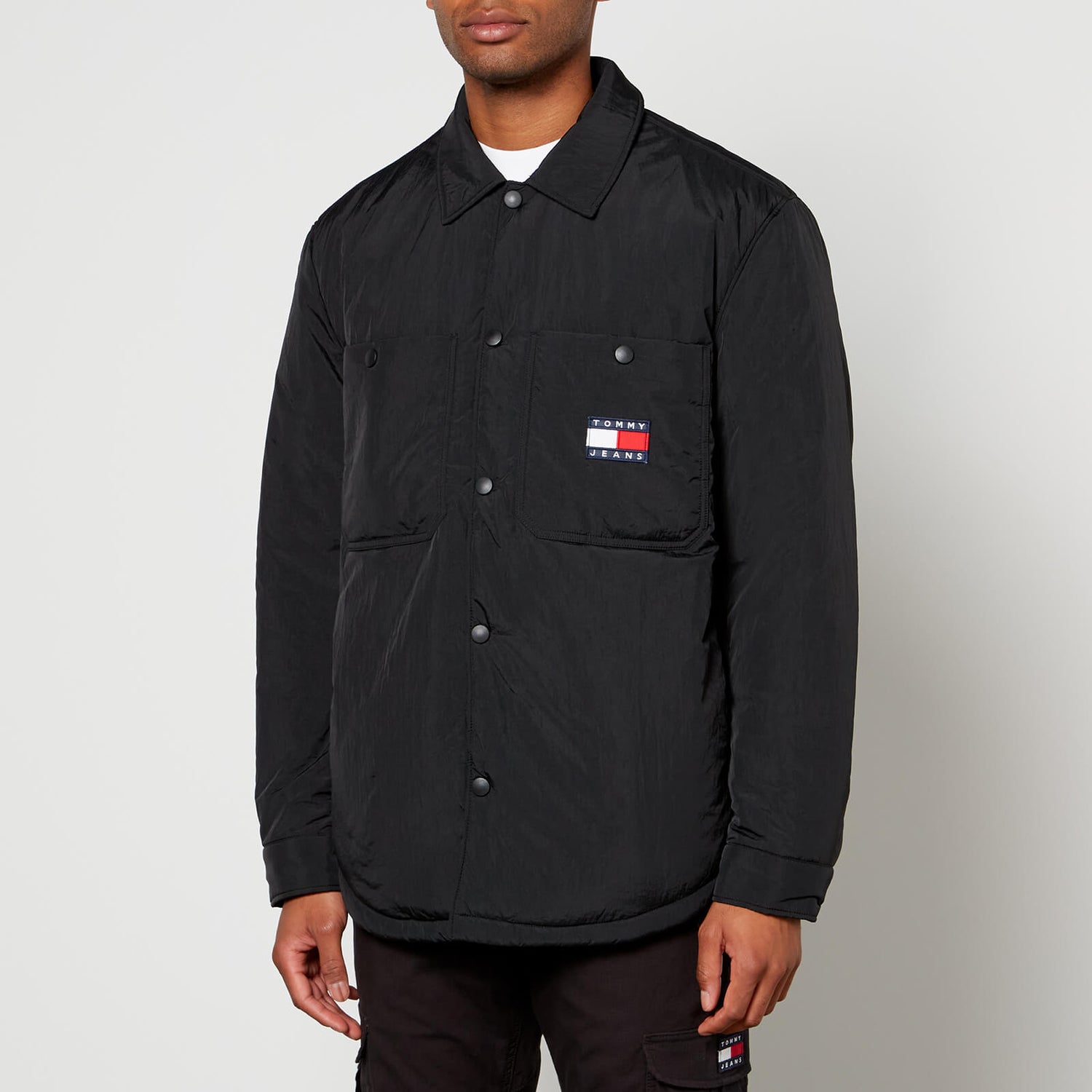 Tommy Jeans Badge Padded Recycled Nylon-Shell Jacket - M