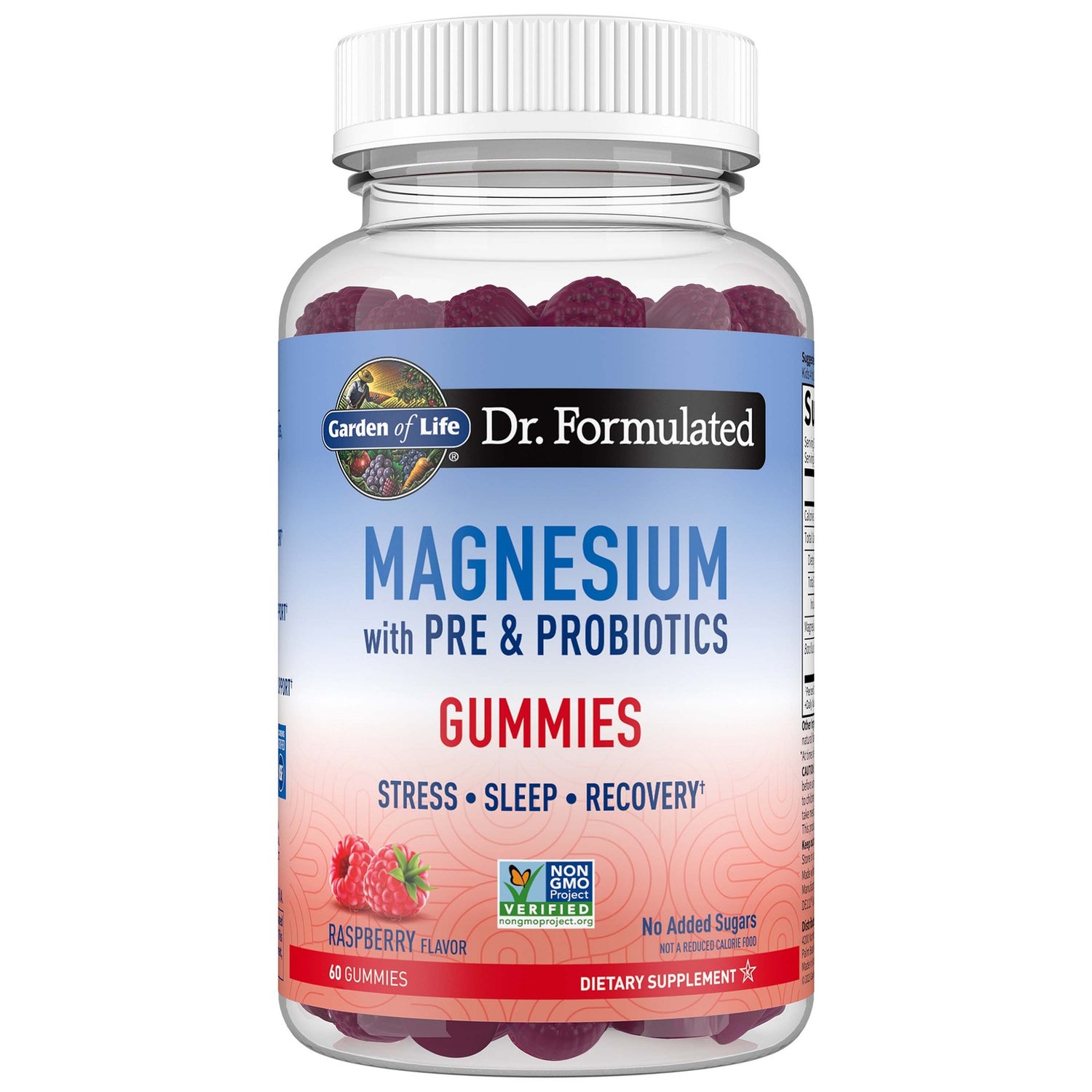 Garden of Life Dr Formulated Magnesium Raspberry Gummies with Pre & Probiotics