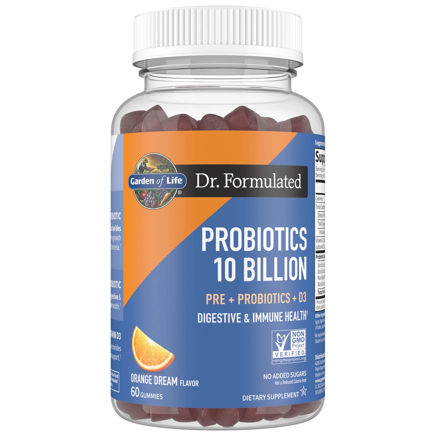 Dr. Formulated Probiotiques - Rêve d'Orange - 60 Gommes à Mâcher