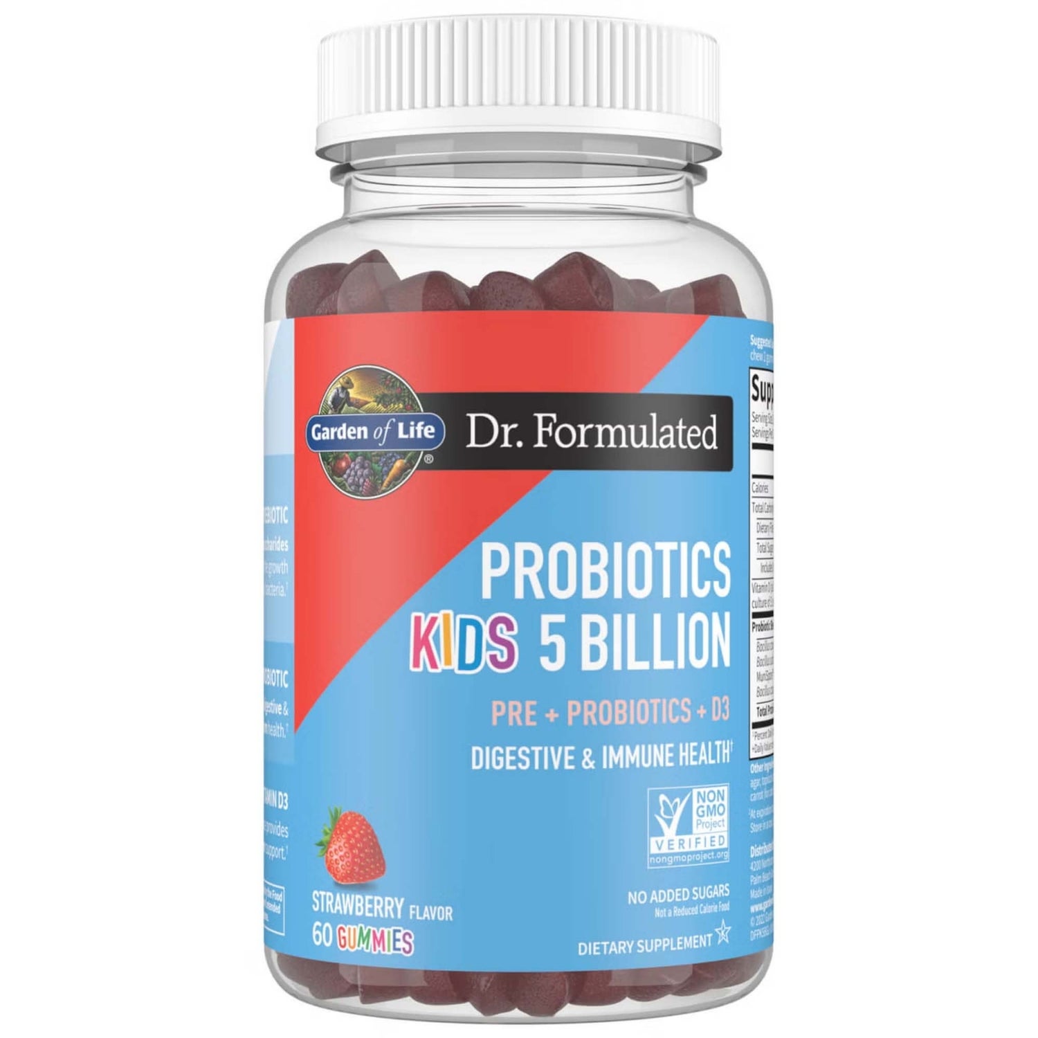 Dr. Formulated Kids Microbioom Gummies - Aardbei - 60 Gummies